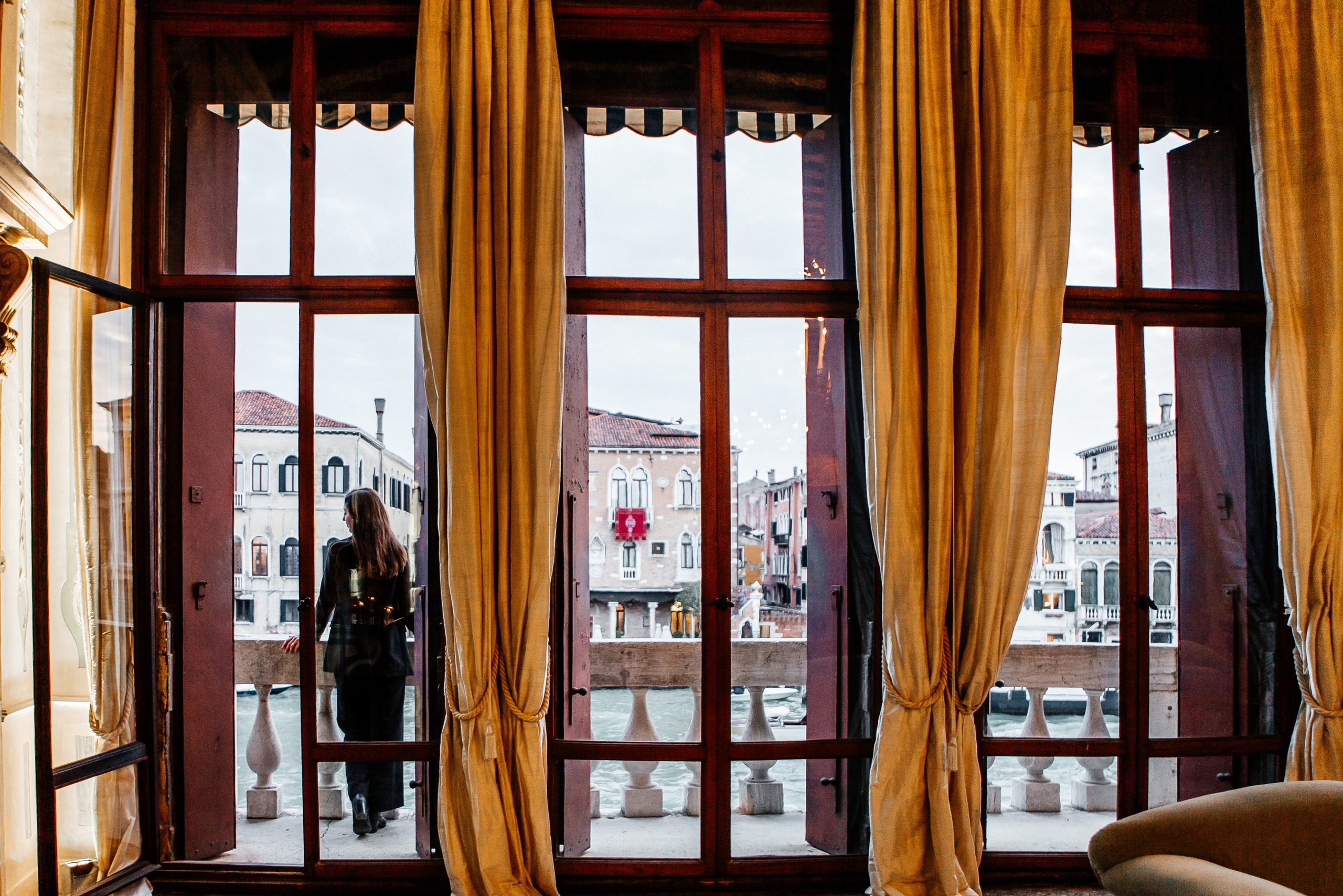The wonderful party in the ancient palazzo of Venice