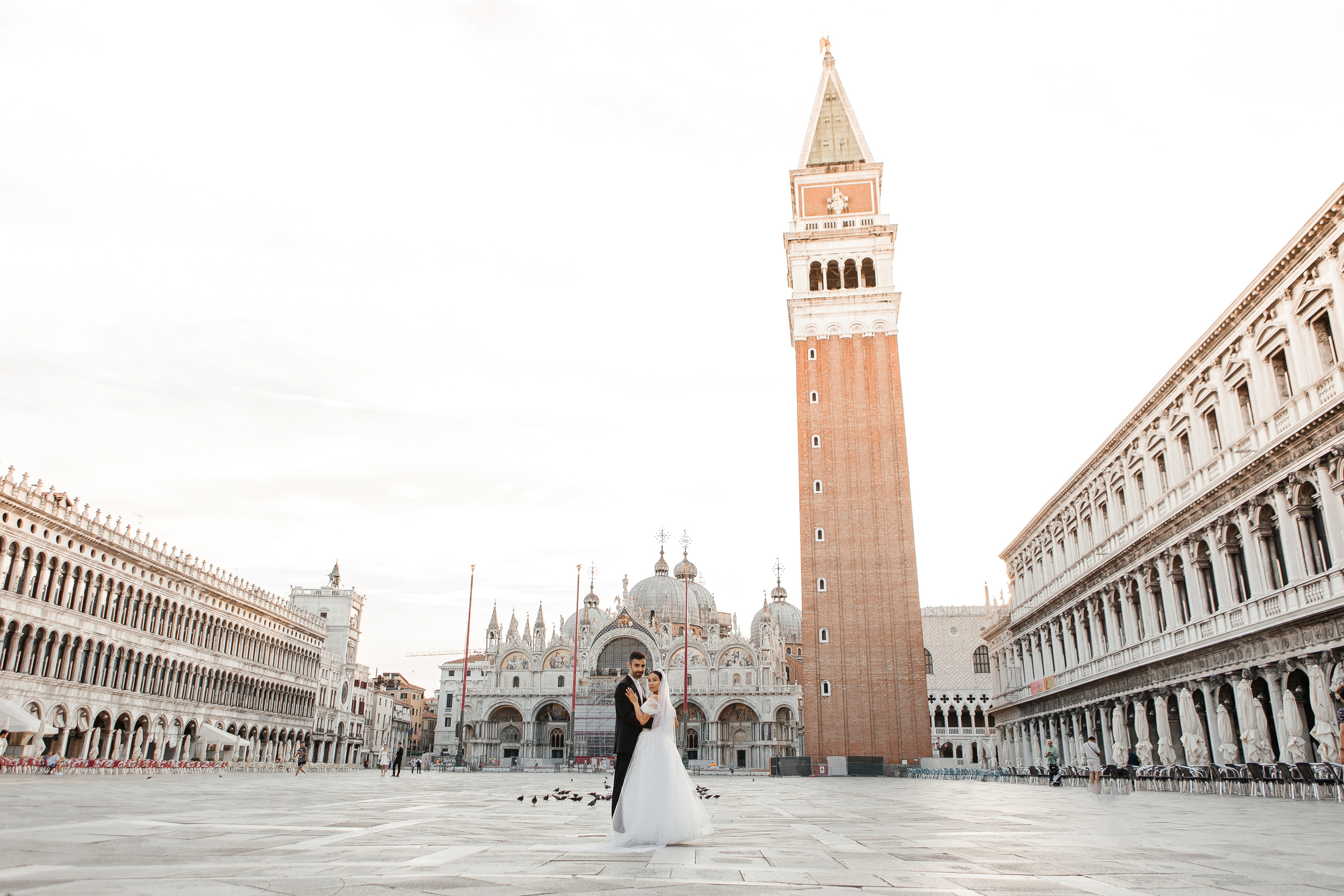 Colorful wedding on Burano