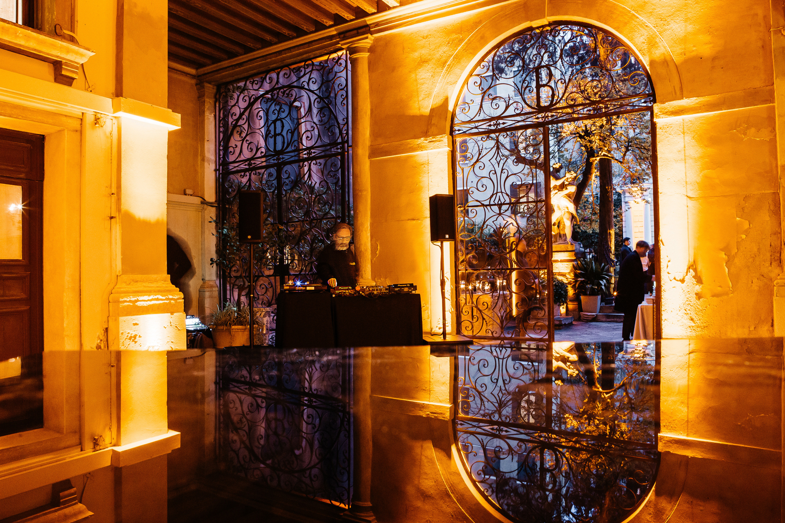 The wonderful party in the ancient palazzo of Venice