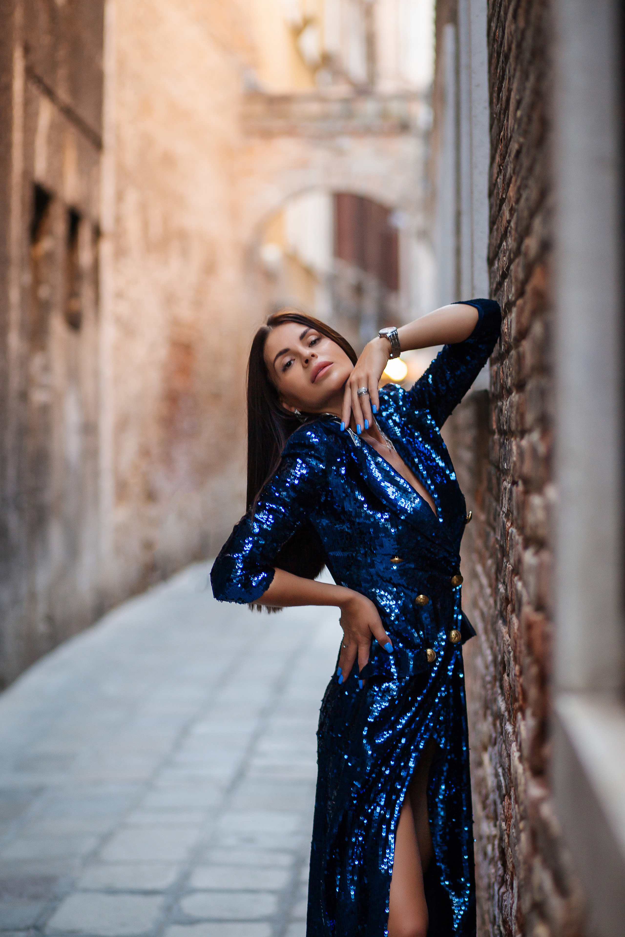 Portrait of Anzhelika at sunset