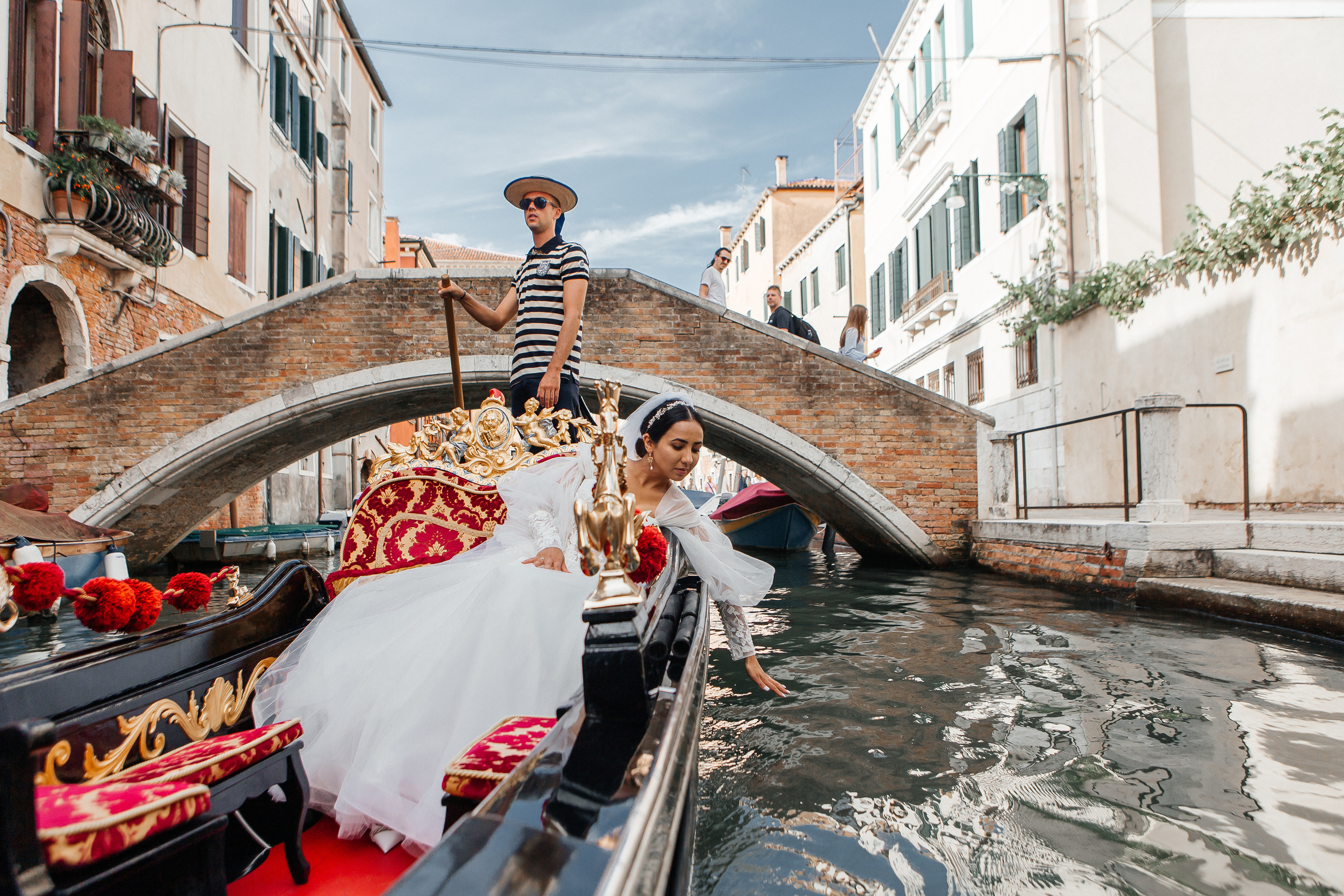 Colorful wedding on Burano