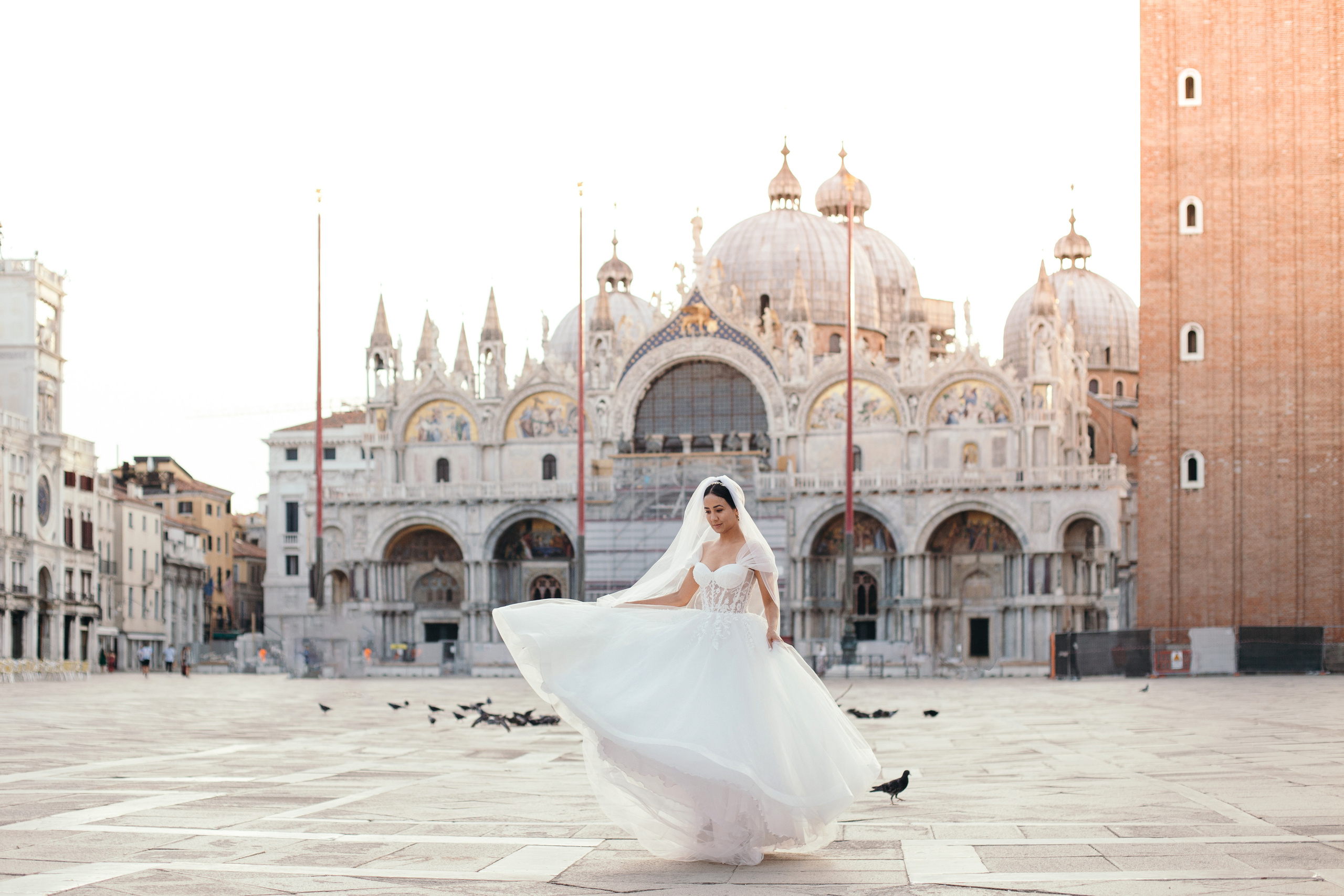 Colorful wedding on Burano