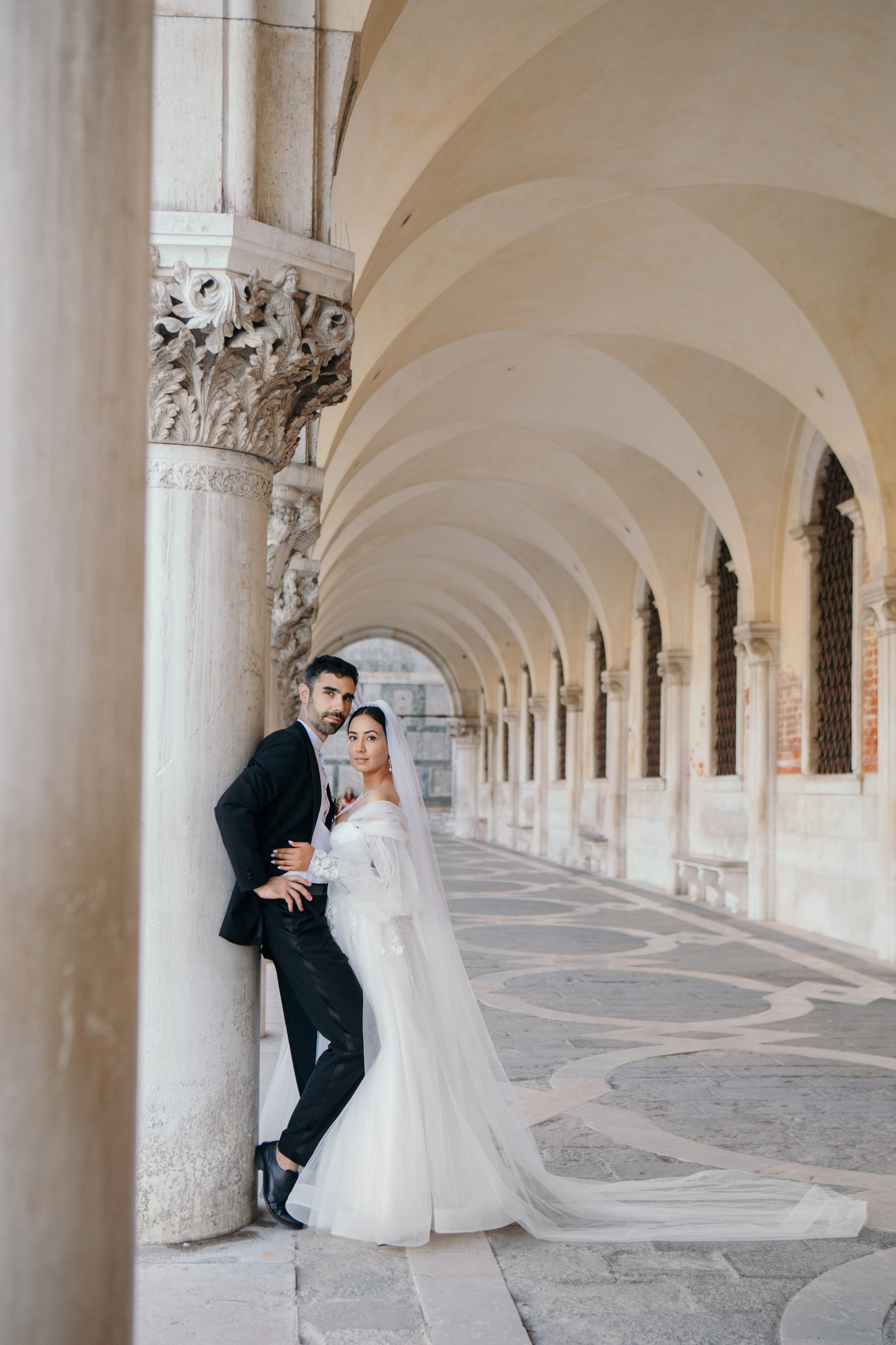 Colorful wedding on Burano