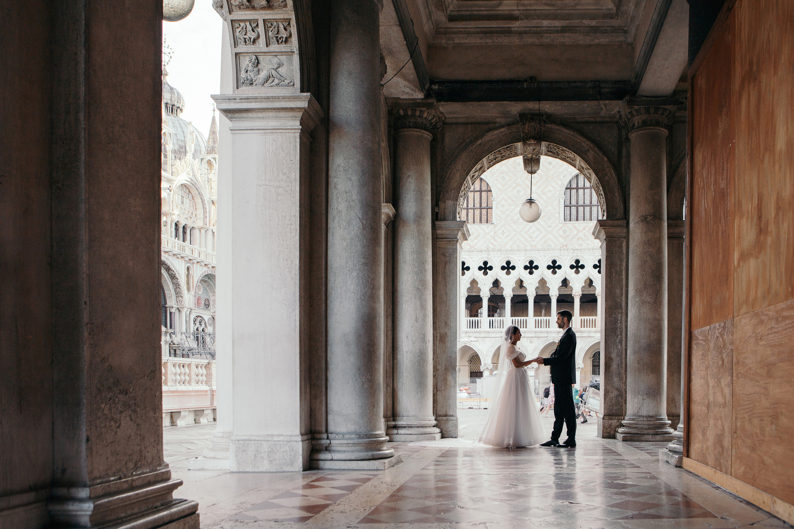 Colorful wedding on Burano