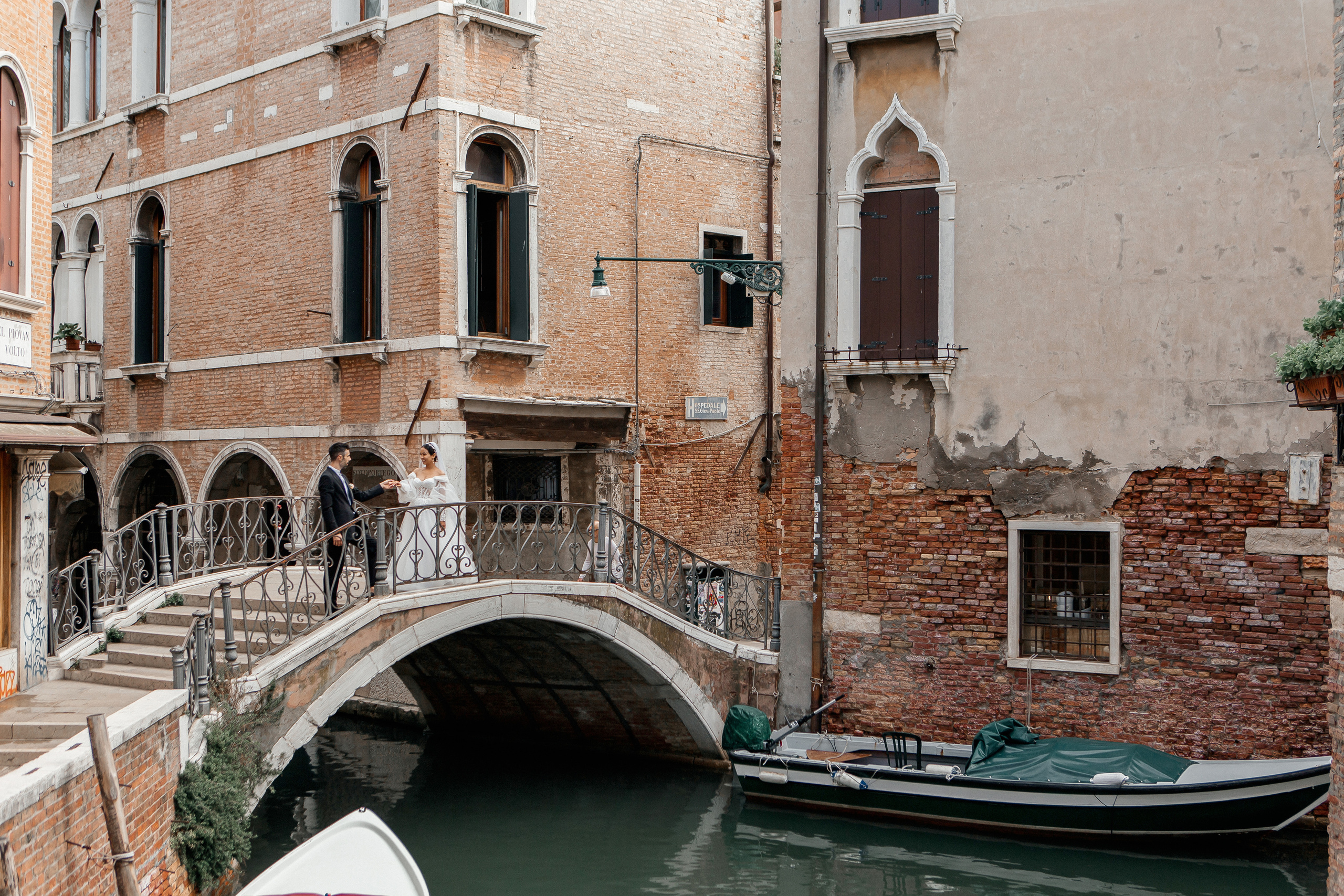 Colorful wedding on Burano
