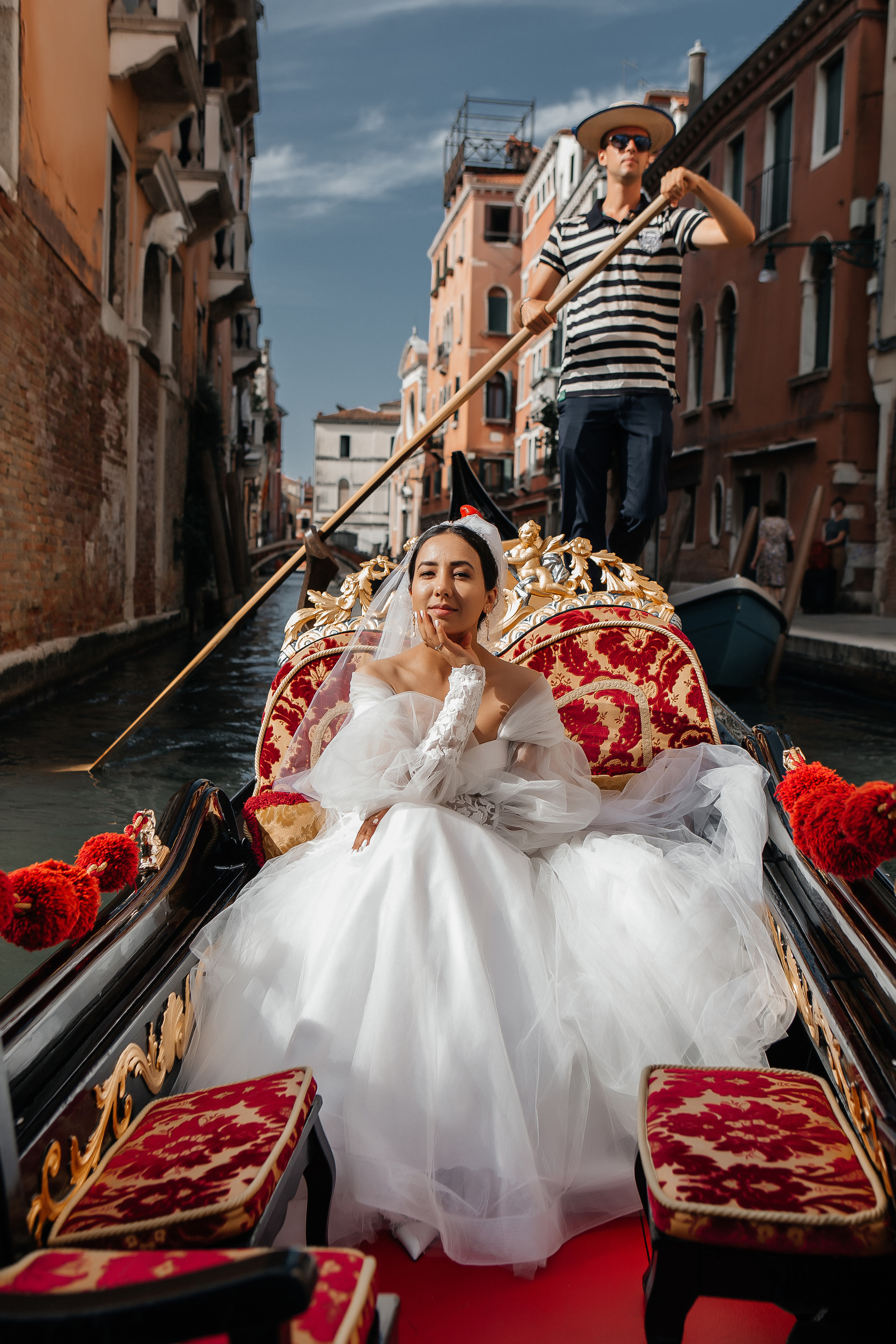 Colorful wedding on Burano