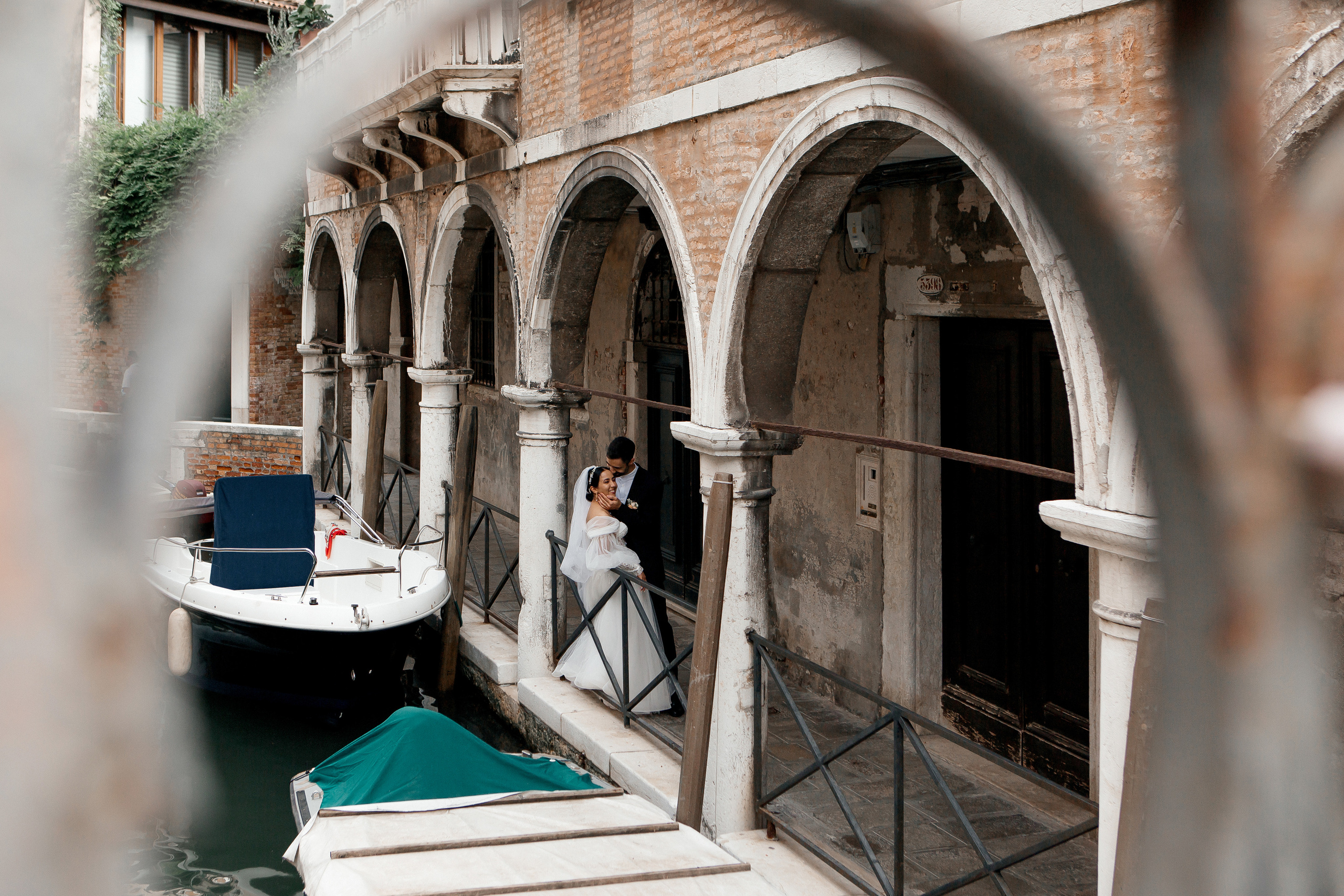 Colorful wedding on Burano