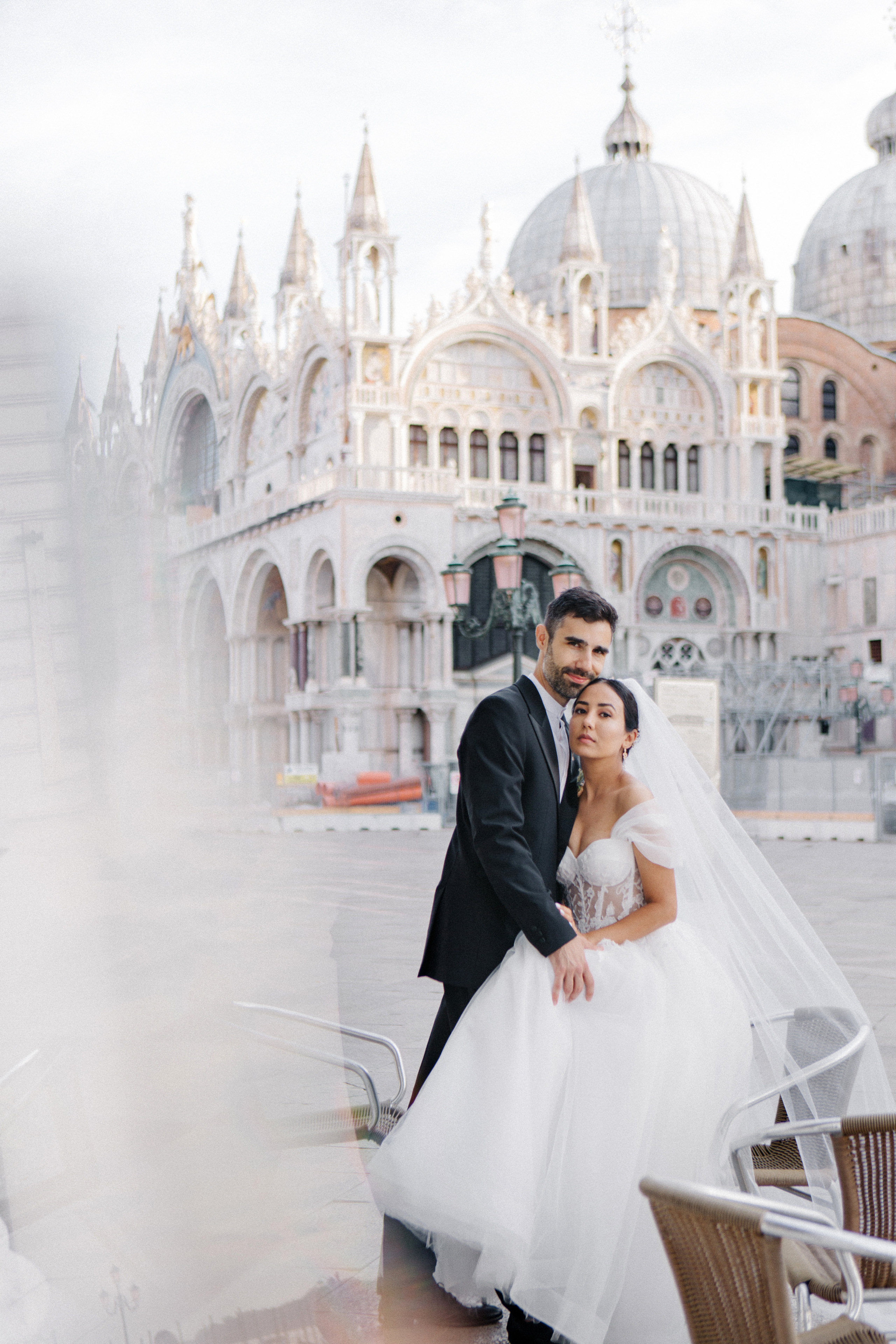Colorful wedding on Burano