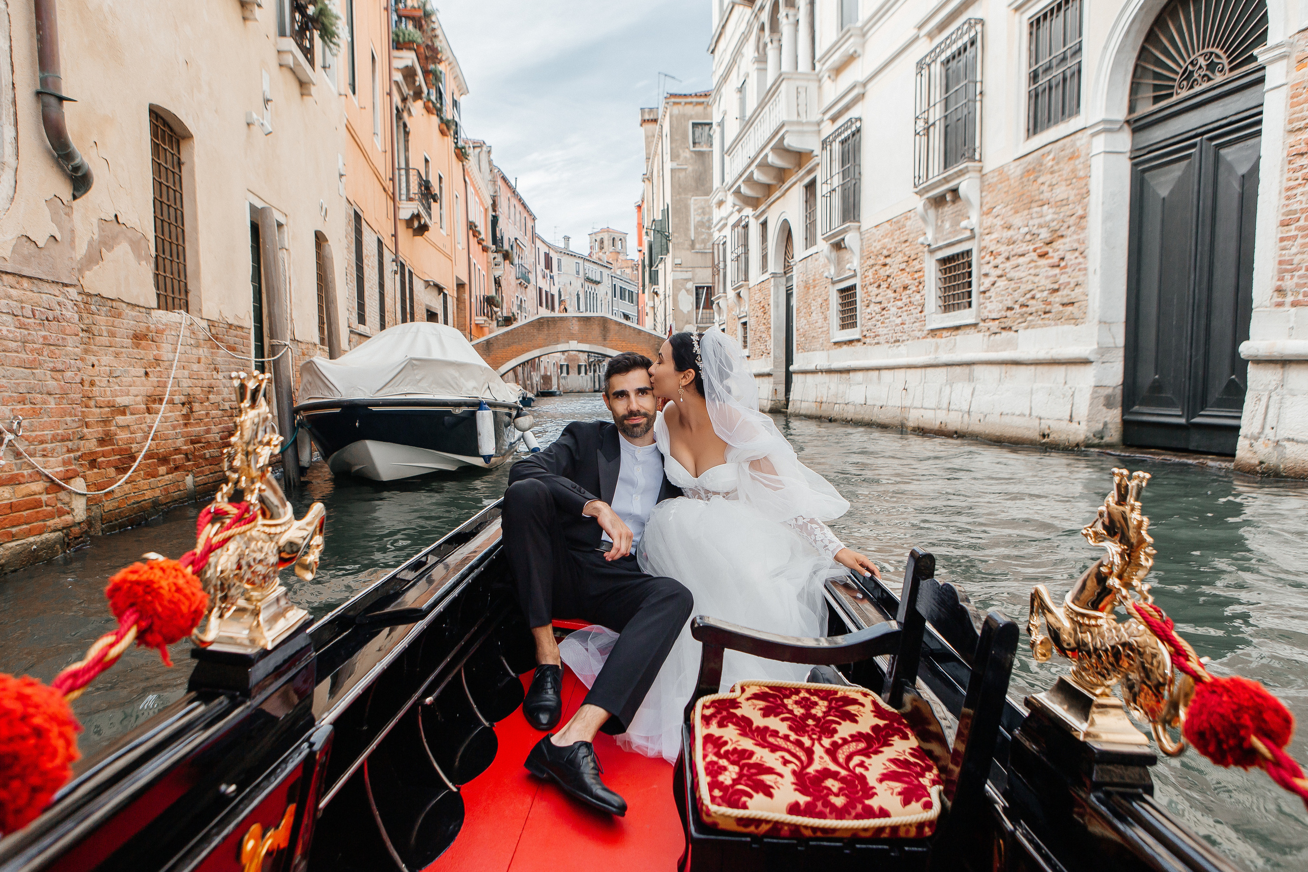 Colorful wedding on Burano