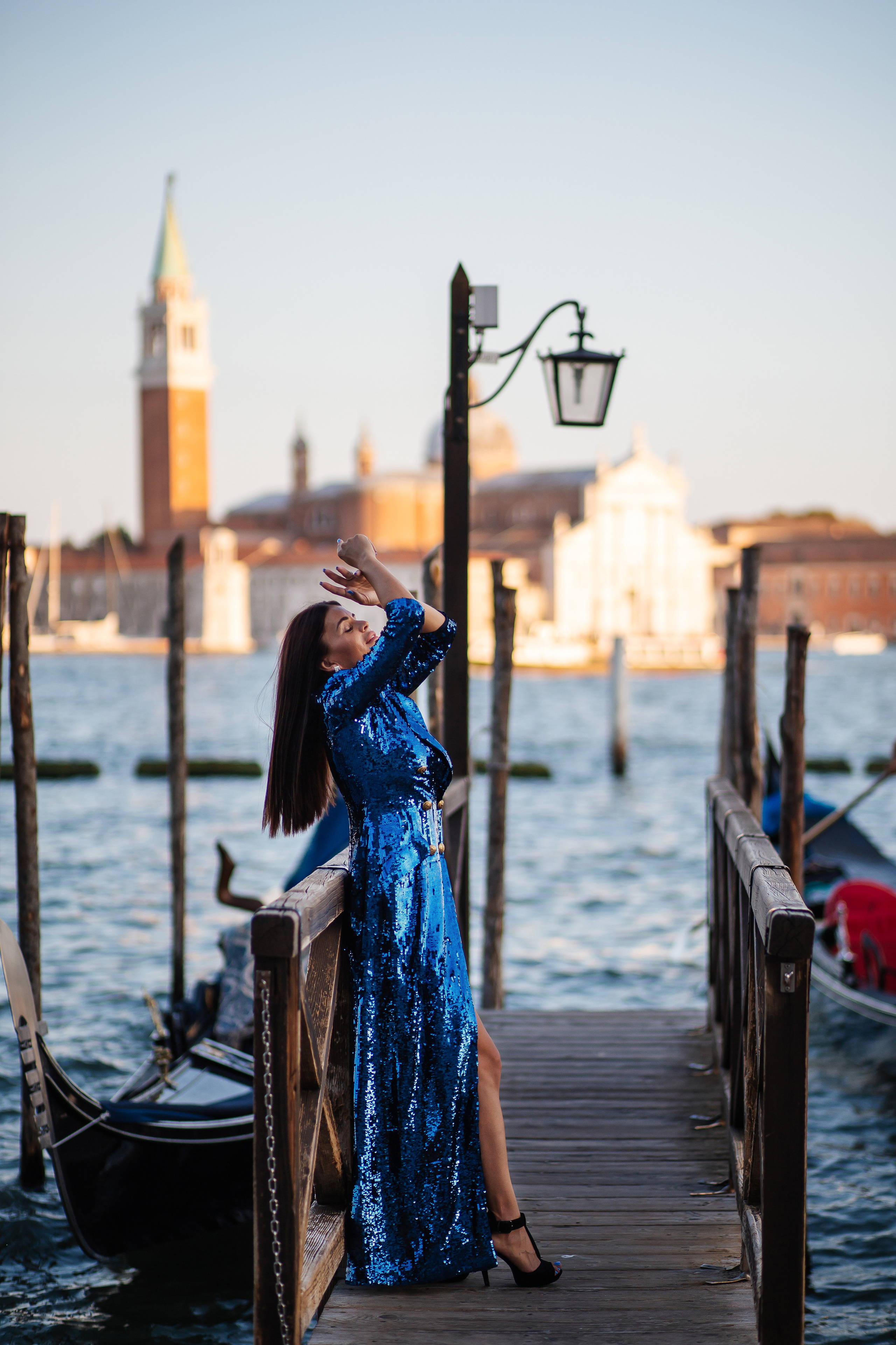 Portrait of Anzhelika at sunset