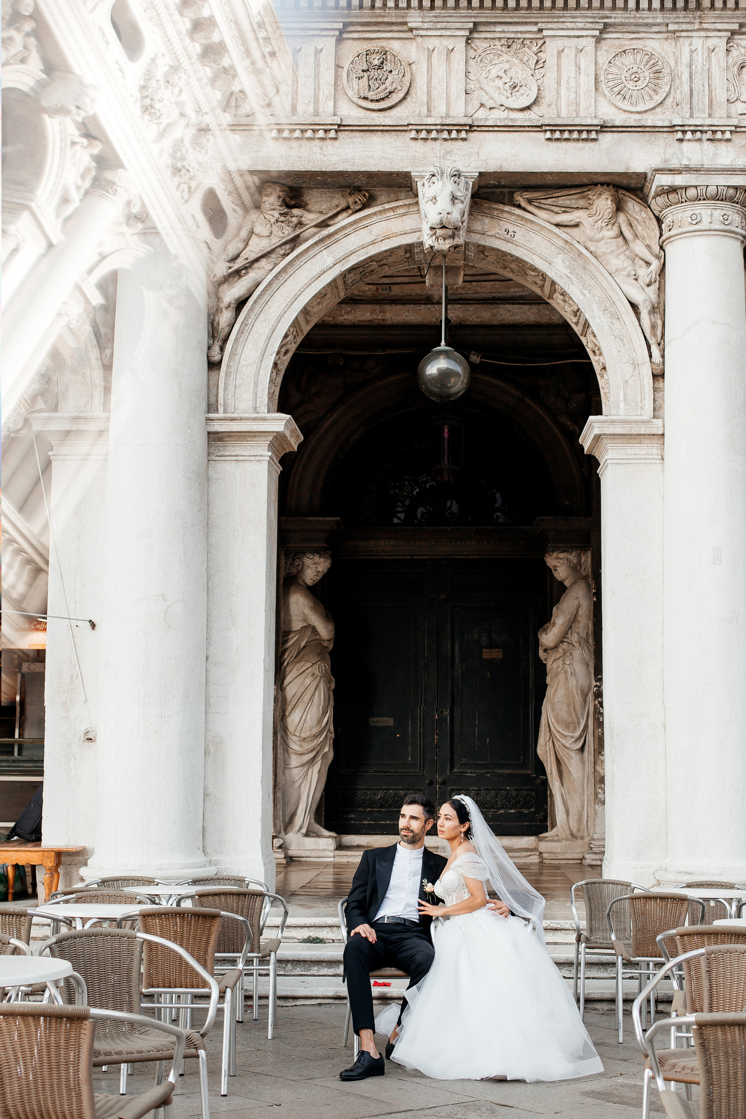 Colorful wedding on Burano