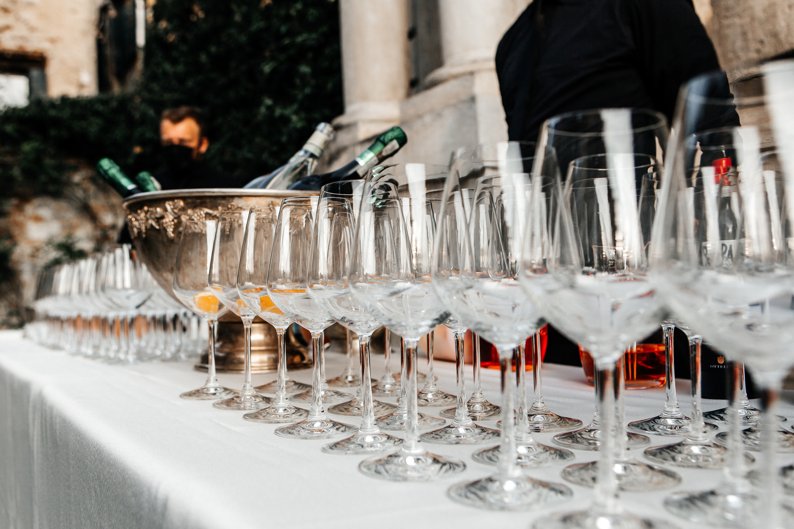 The wonderful party in the ancient palazzo of Venice