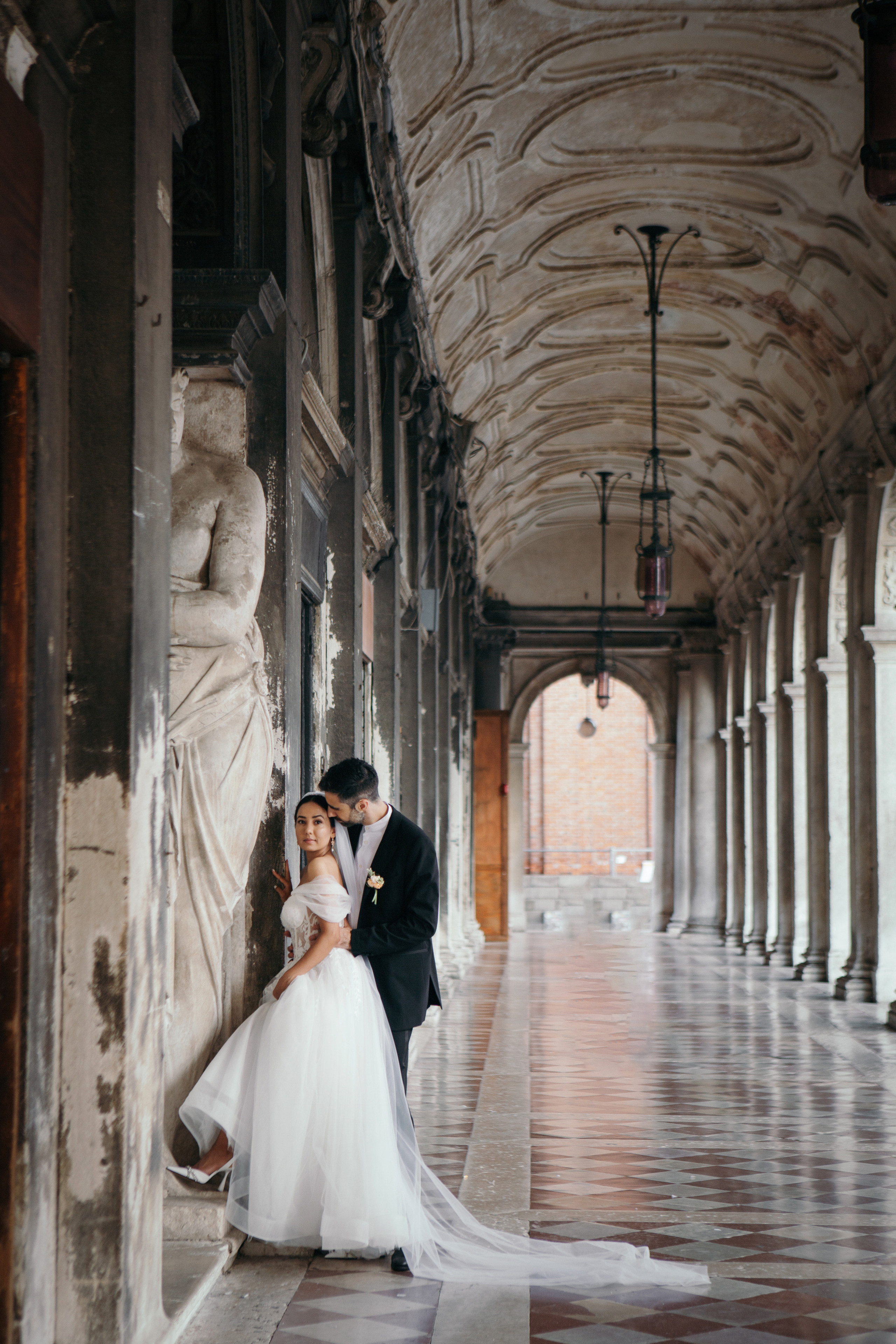 Colorful wedding on Burano