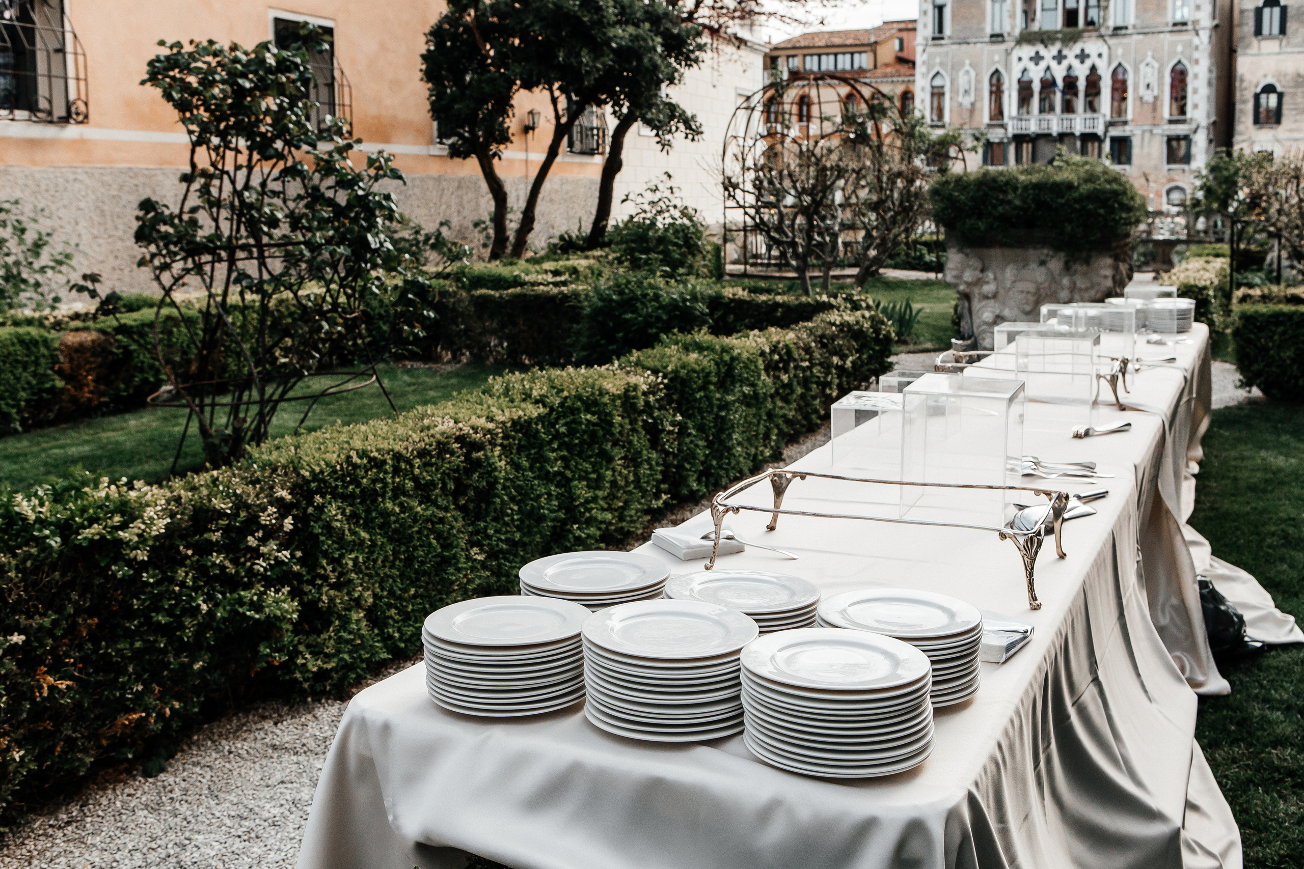 The wonderful party in the ancient palazzo of Venice