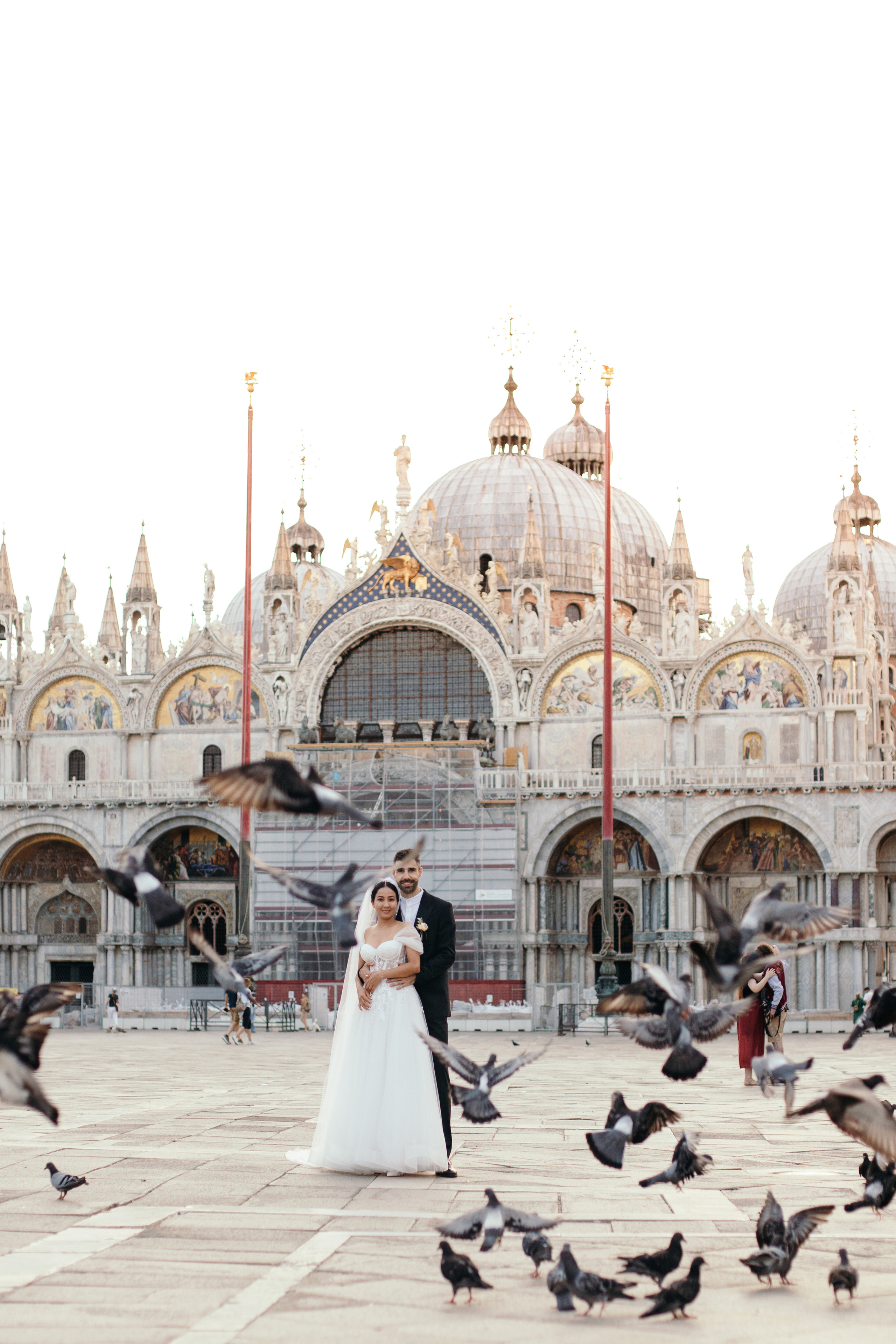 Colorful wedding on Burano