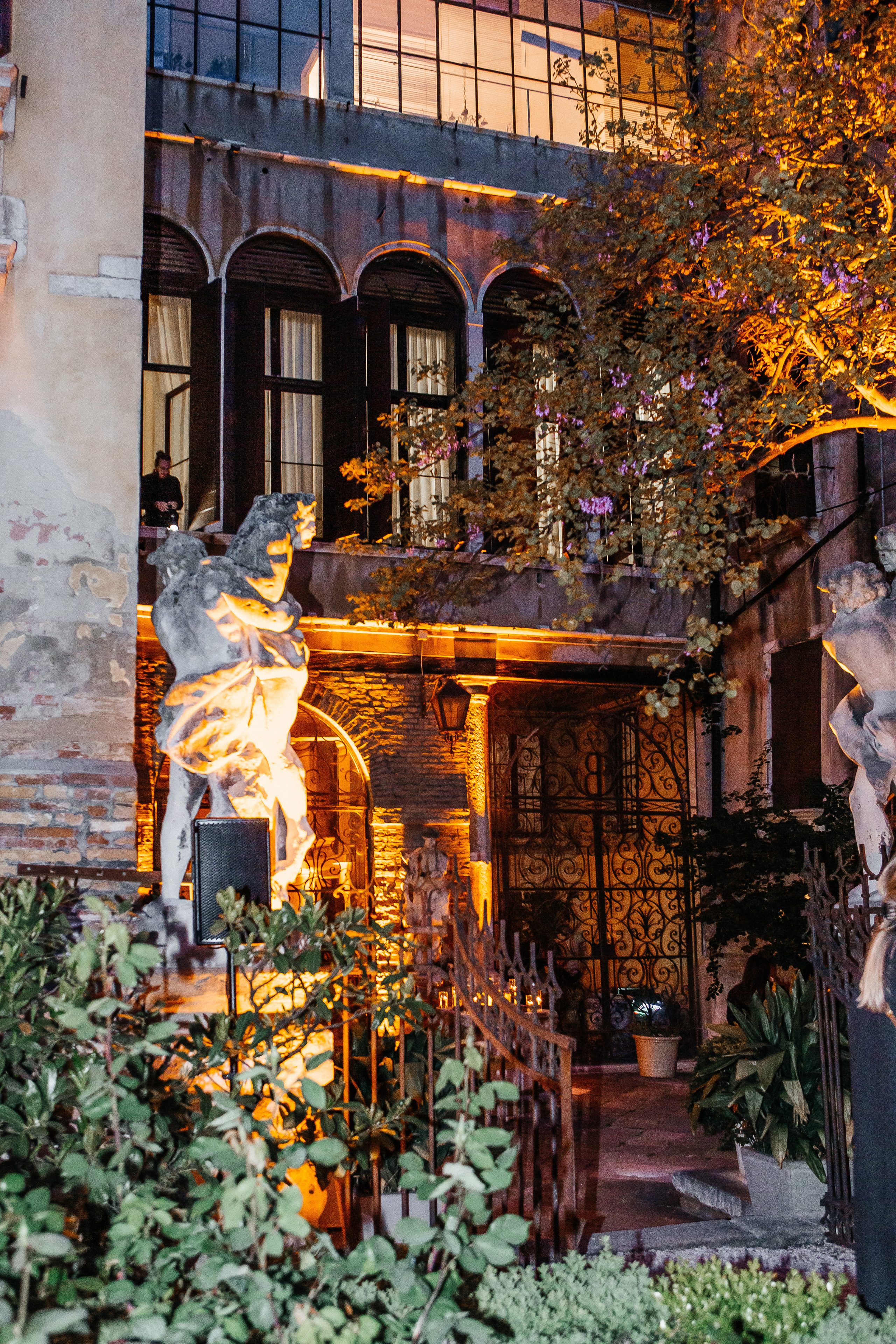 The wonderful party in the ancient palazzo of Venice