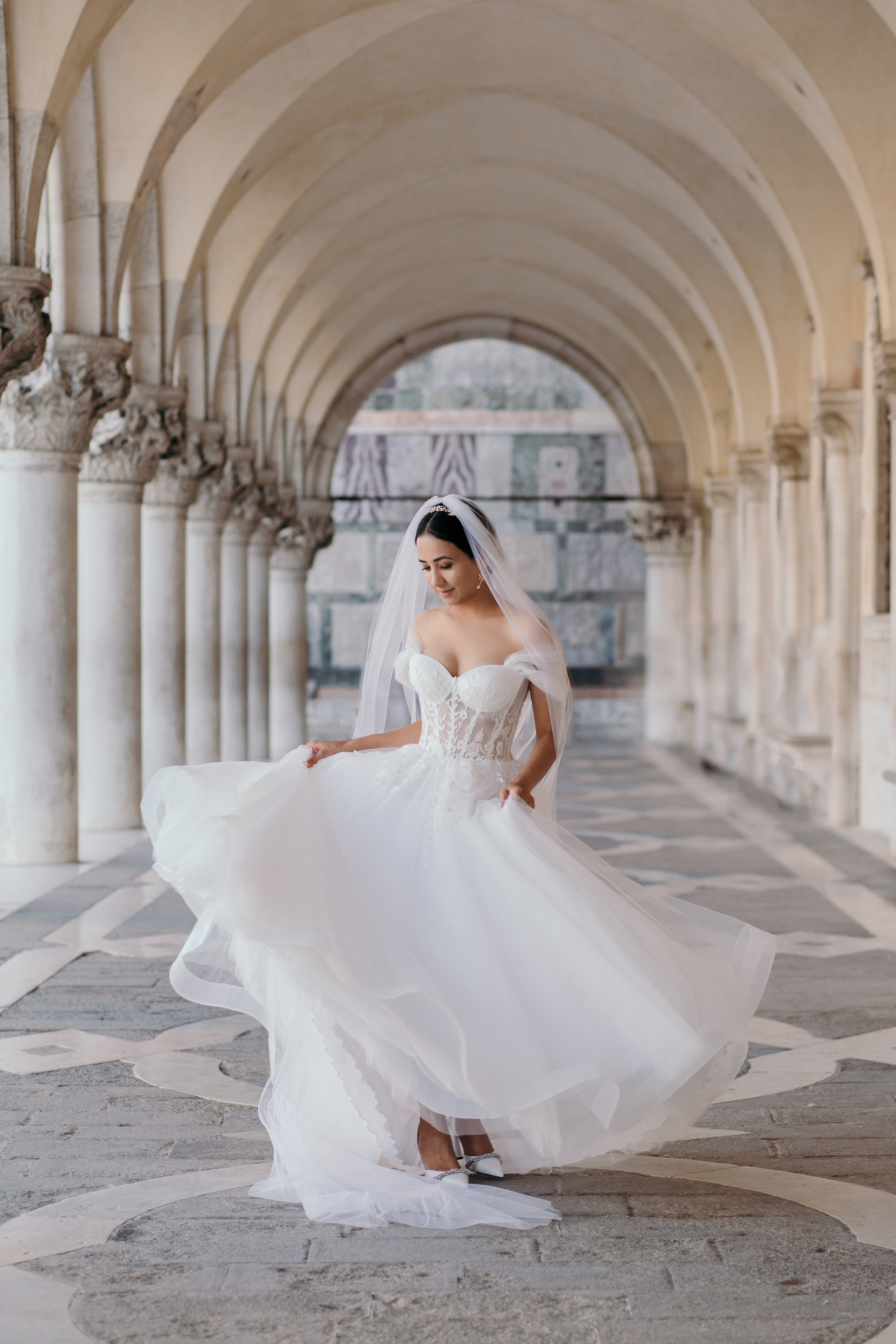 Colorful wedding on Burano