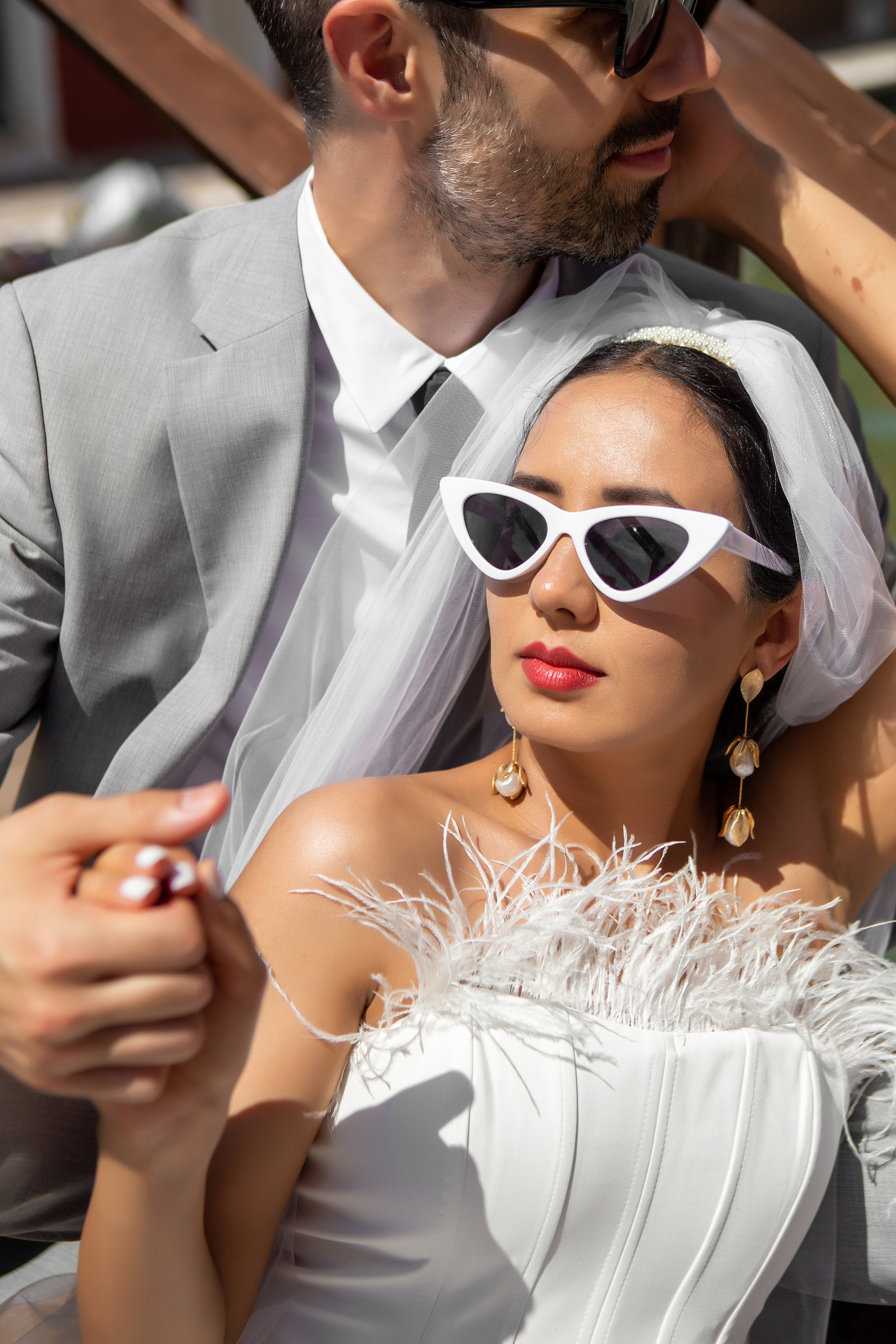 Colorful wedding on Burano