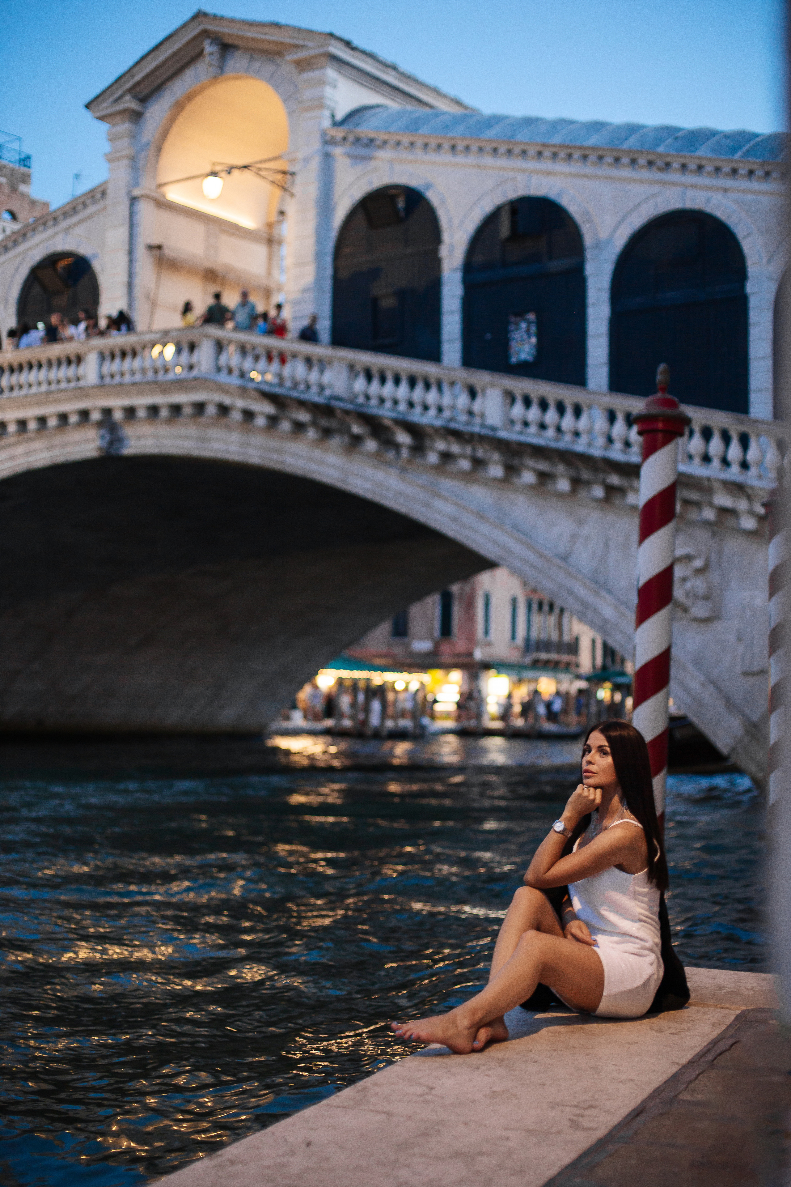 Portrait of Anzhelika at sunset