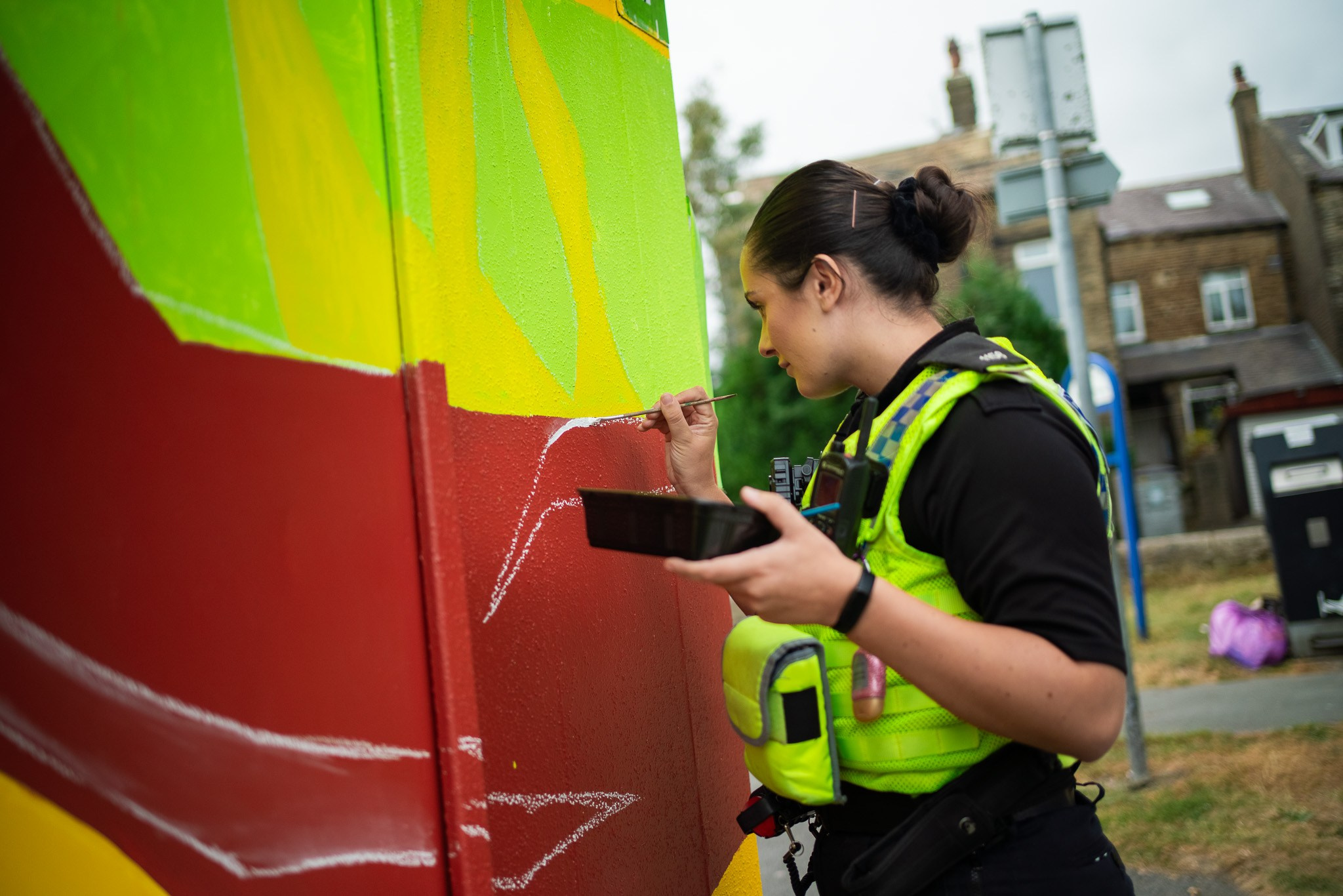 Denholme Community Mural. Professional Portrait & Event Photographer in West Yorkshire, travels across UK