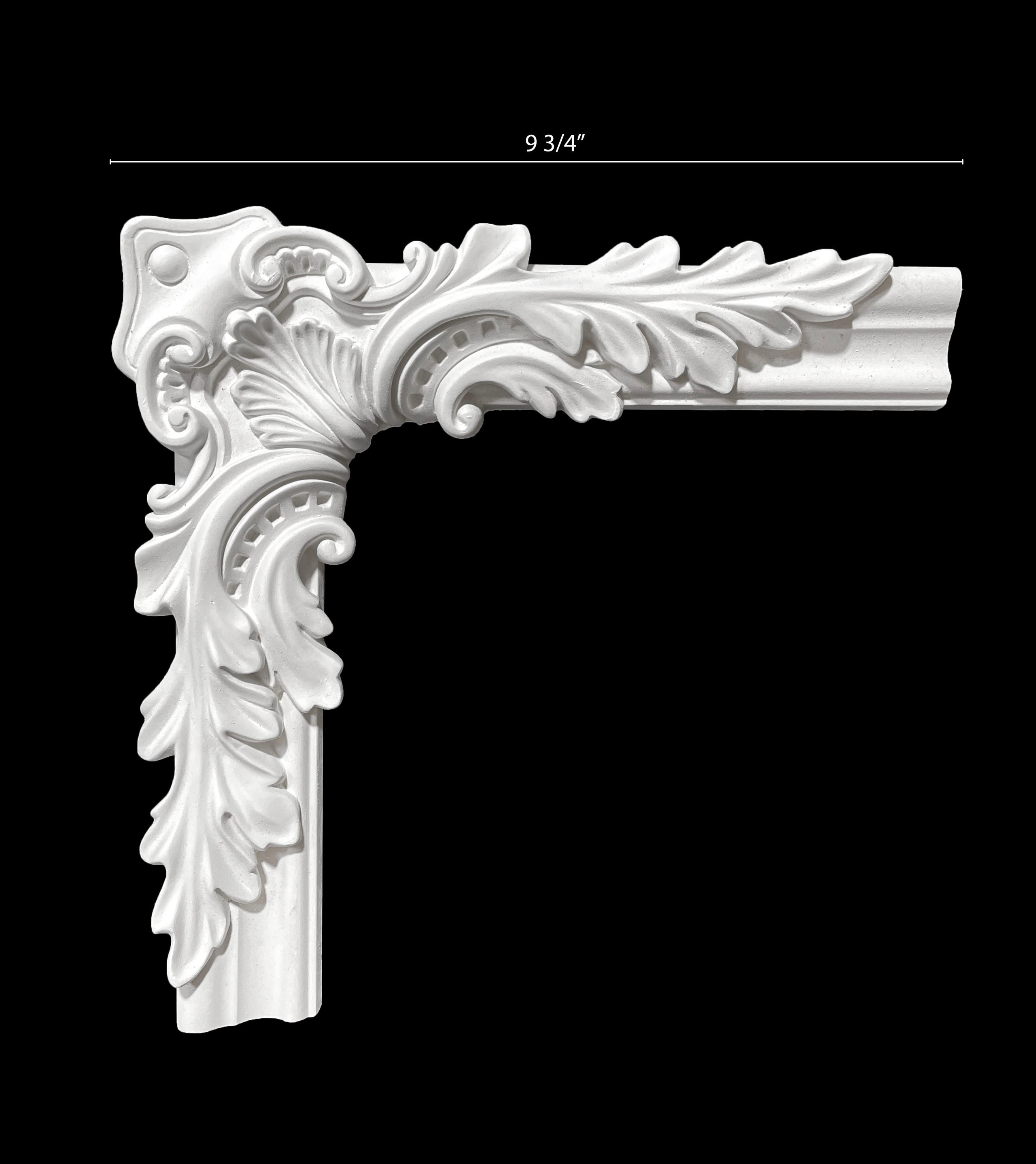 Corners. Plaster molding