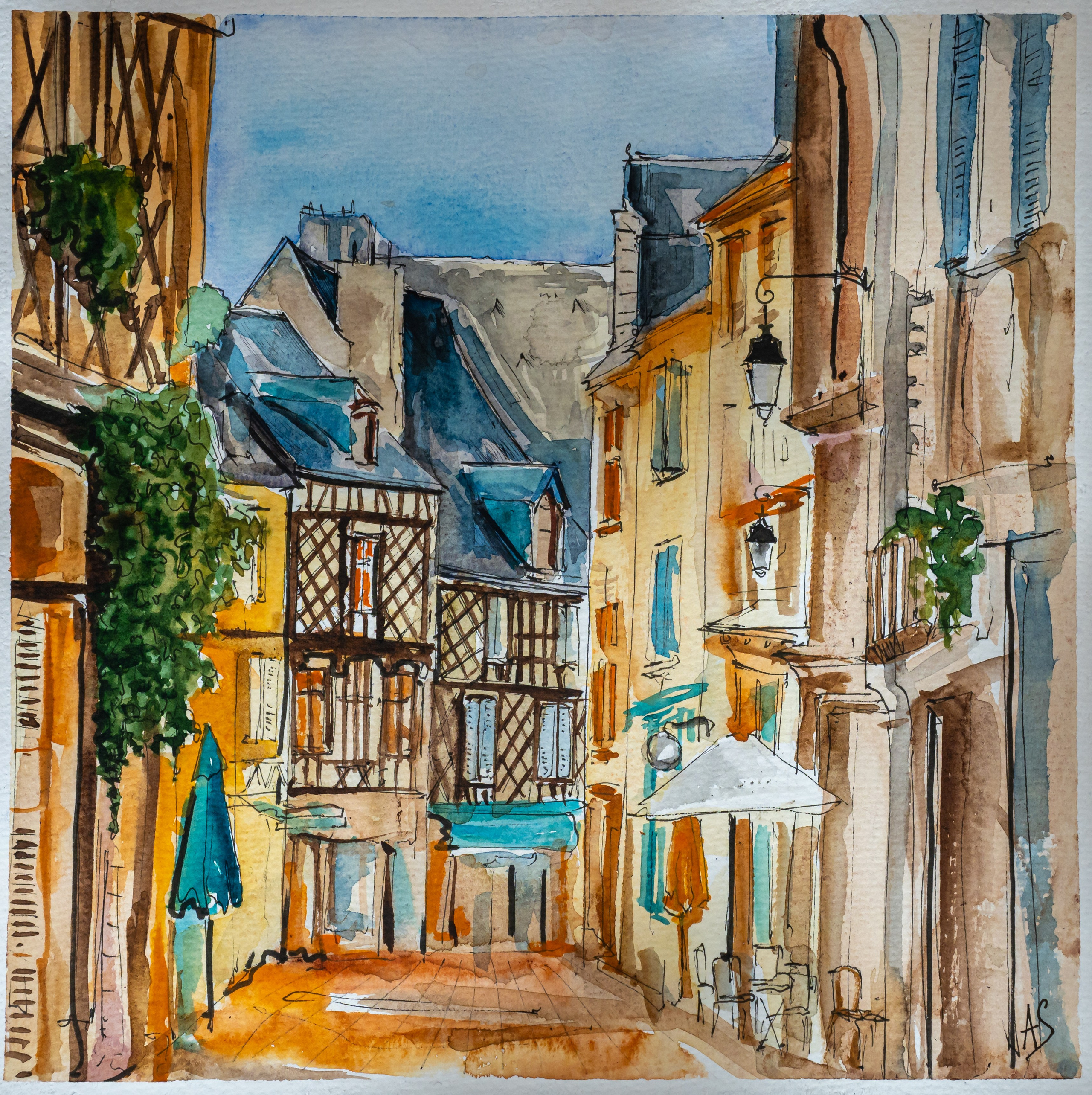 Urban views. Angelina Sorokopud. Artist in Strasbourg