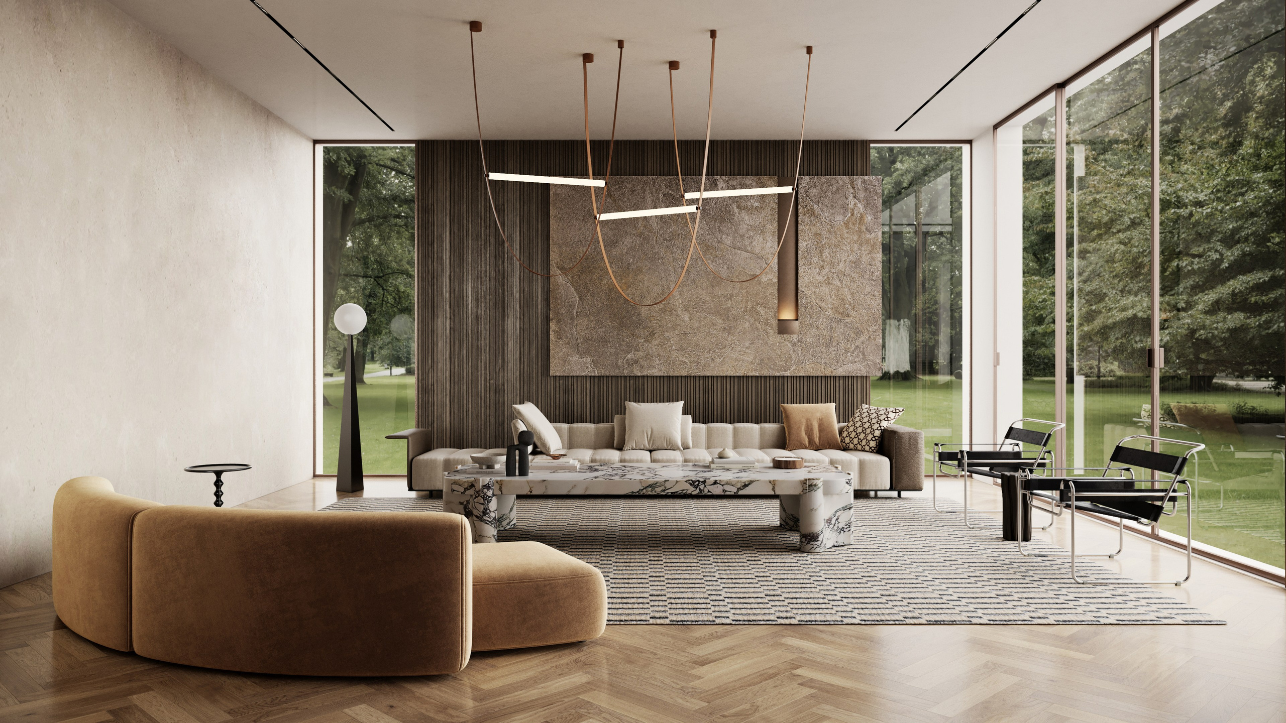 Villa in Dubai. Interior designer / visualizer Lisa Oputina