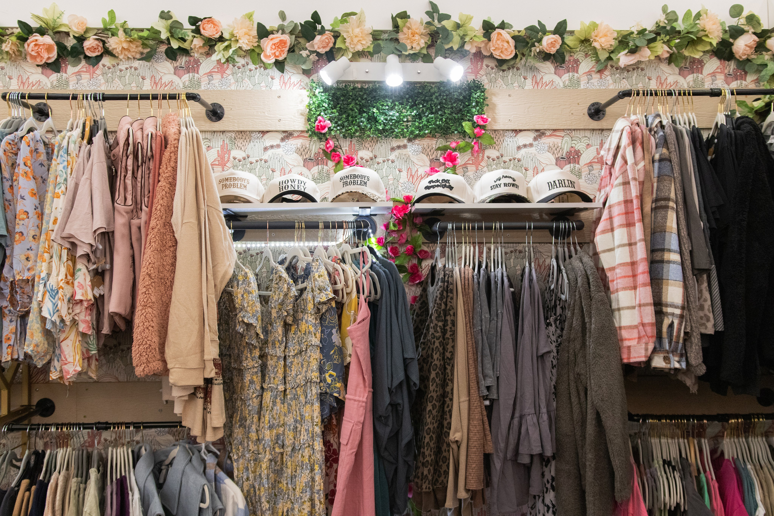 Painted Tree Boutiques winter 2026 retail collection photoshoot in Round Rock