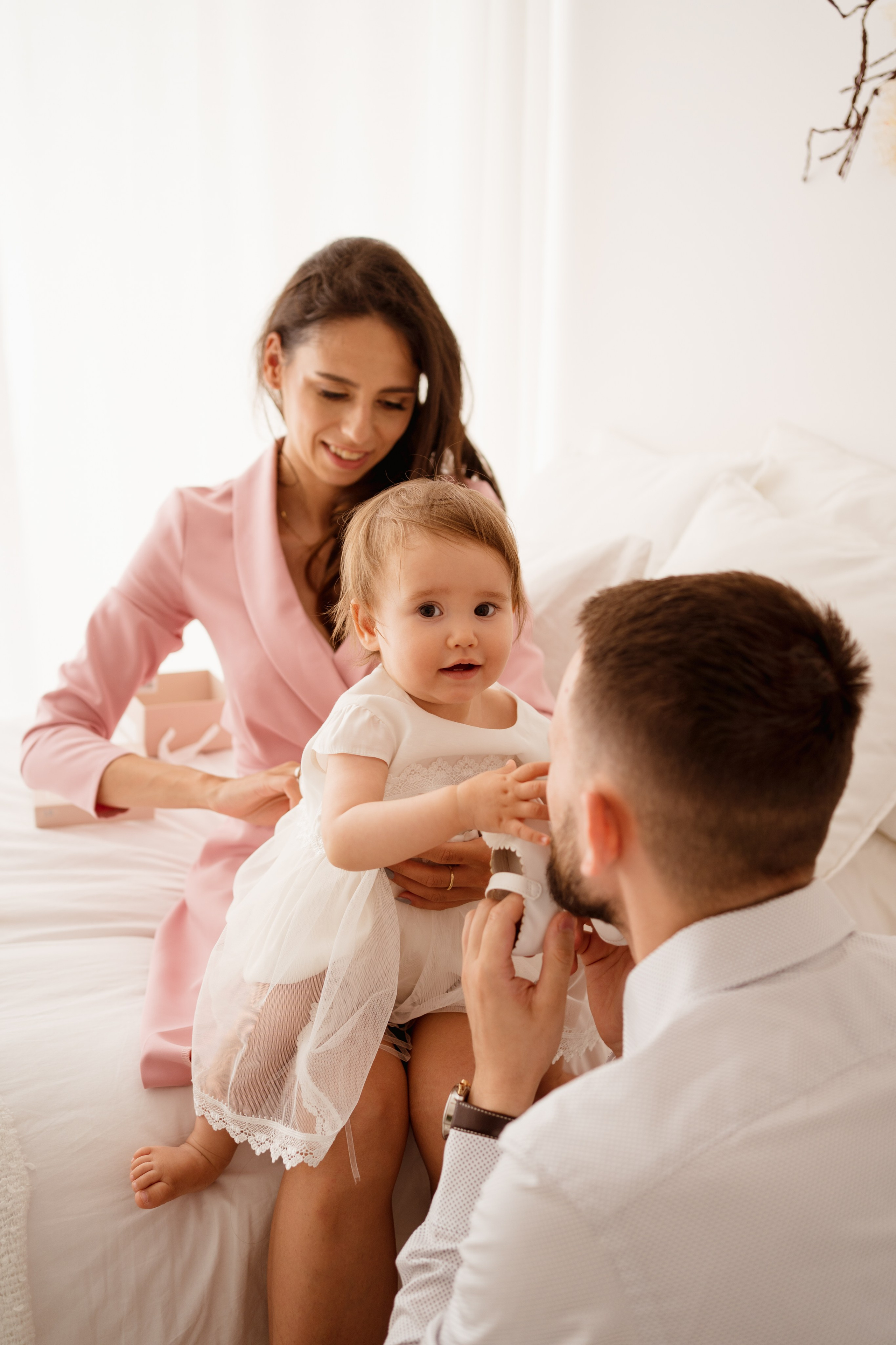 Chrzest Święty Natalii. Fotograf Łódź - sesja ciążowa, noworodkowa, dziecięca. Studio w Łodzi