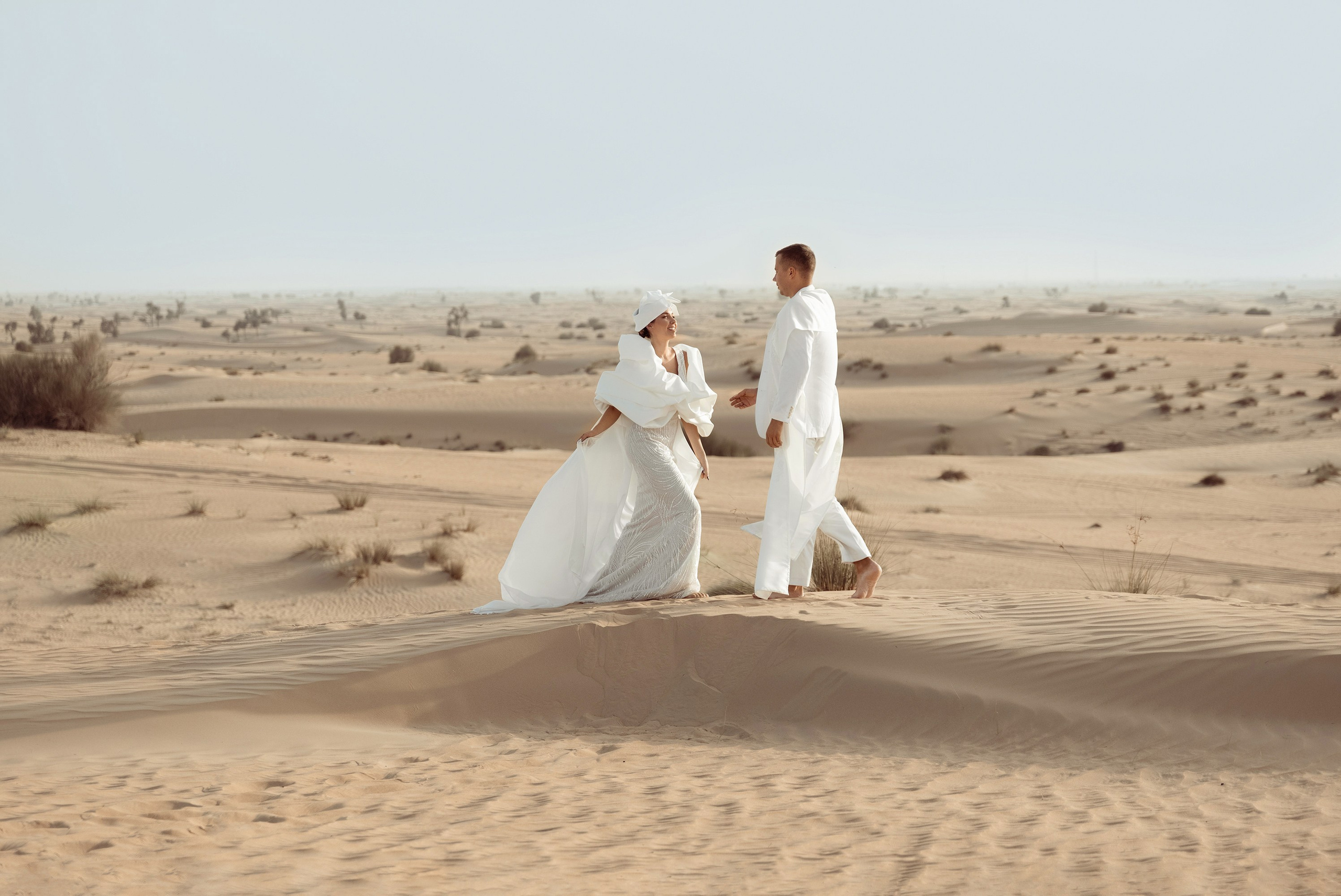 The bride is coming to a groom. Dubai, United Arab Emirates