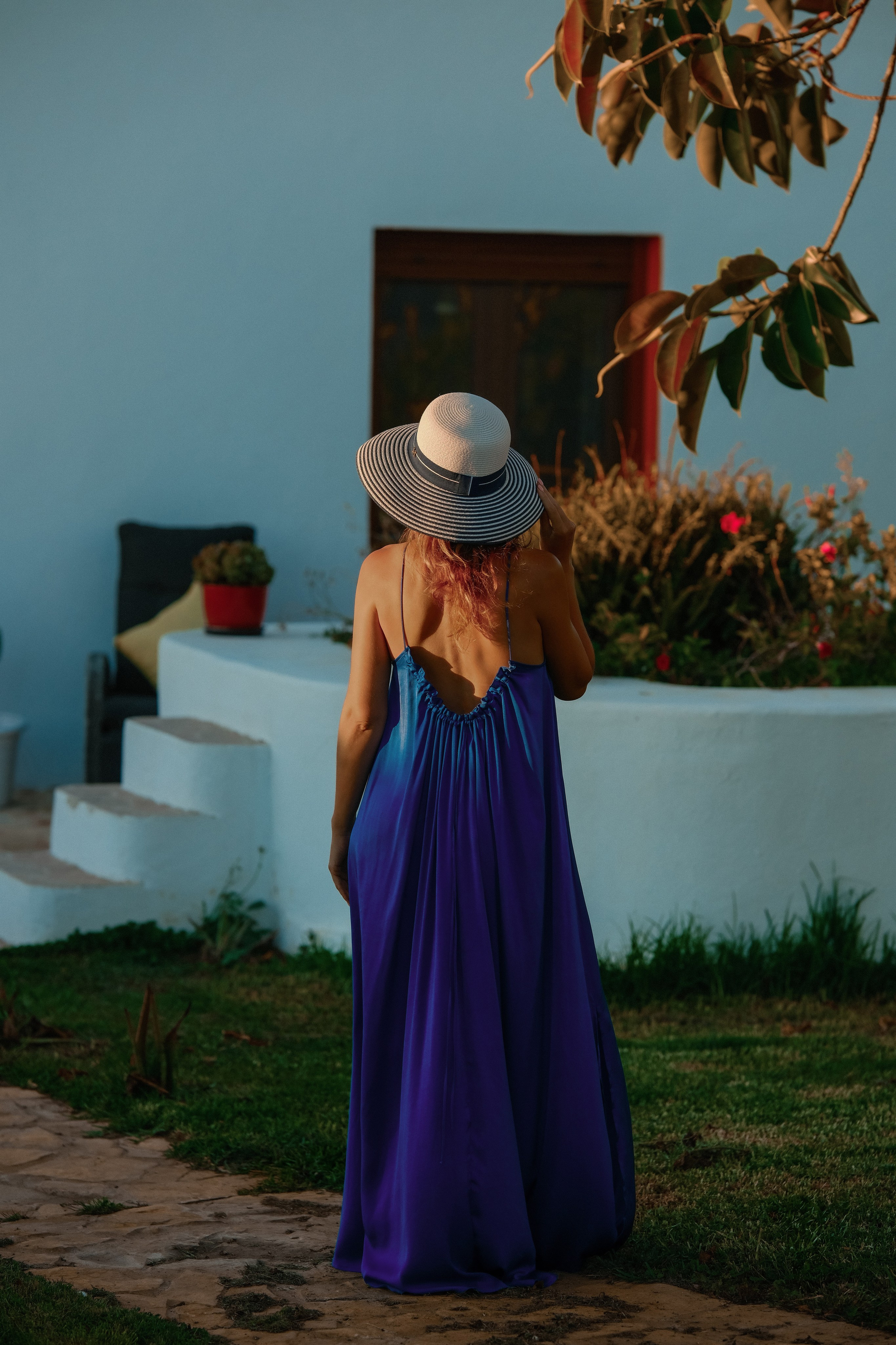 Marianna and the warm sunset