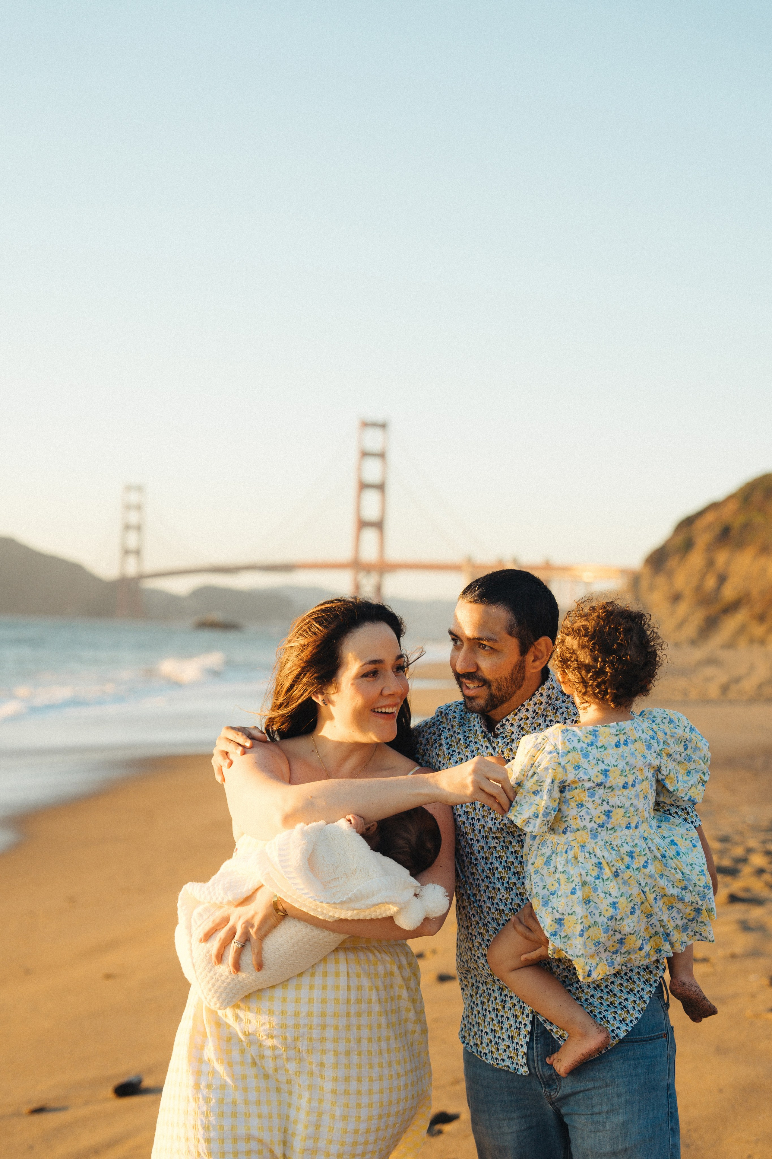 Bri’s growing family at Baker Beach. Soulo Photography | San Francisco Bay Area Based Photographer