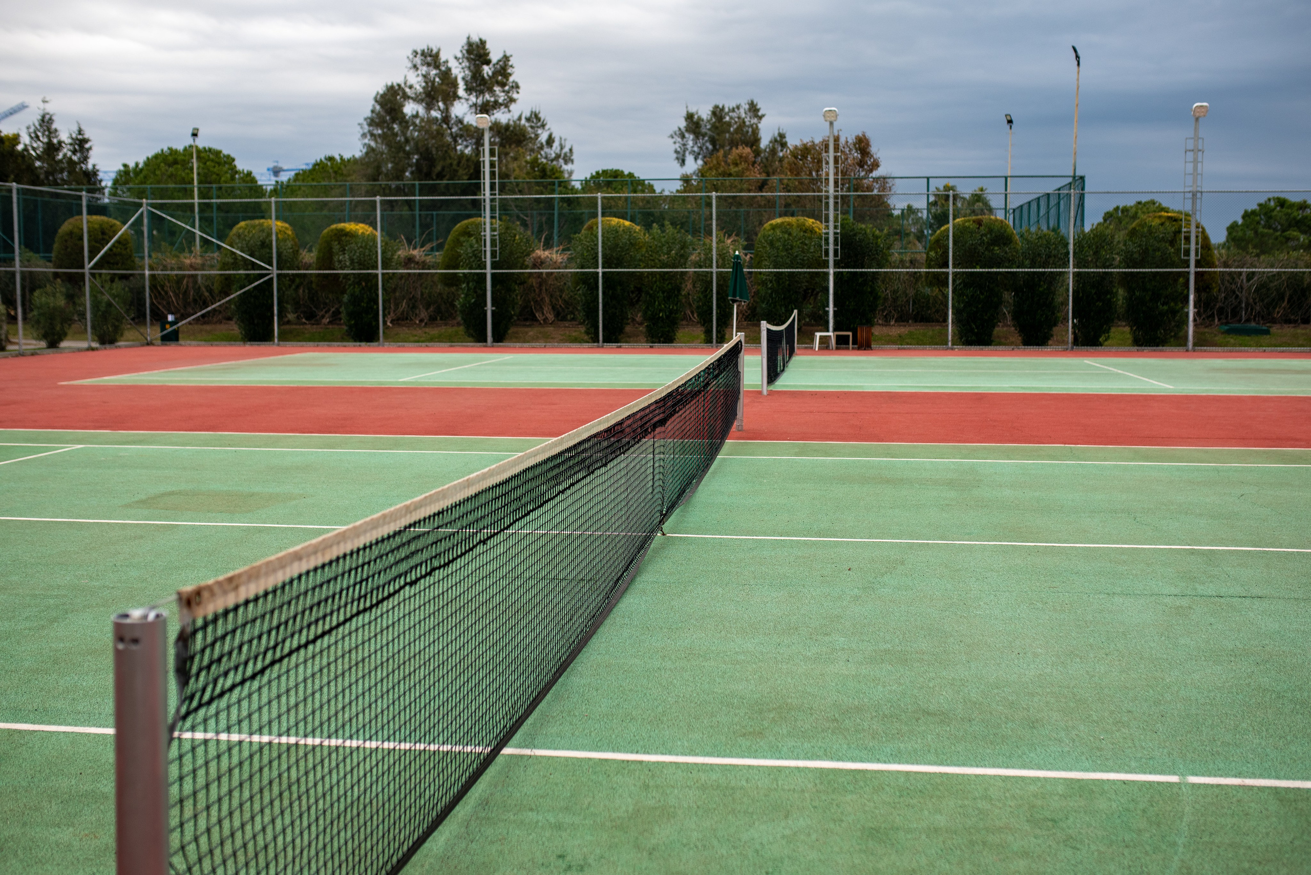 Basketball and football court at IC Hotels in Antalya photographed by professional hotel photographer