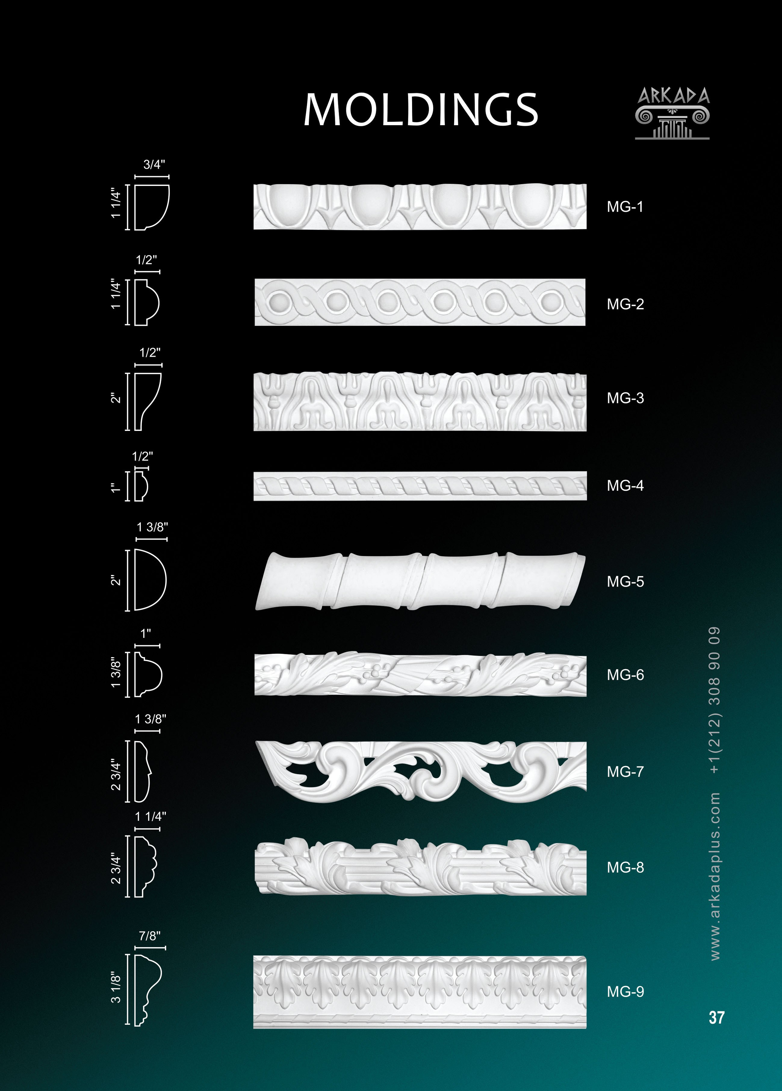 Panel Moldings. Plaster molding