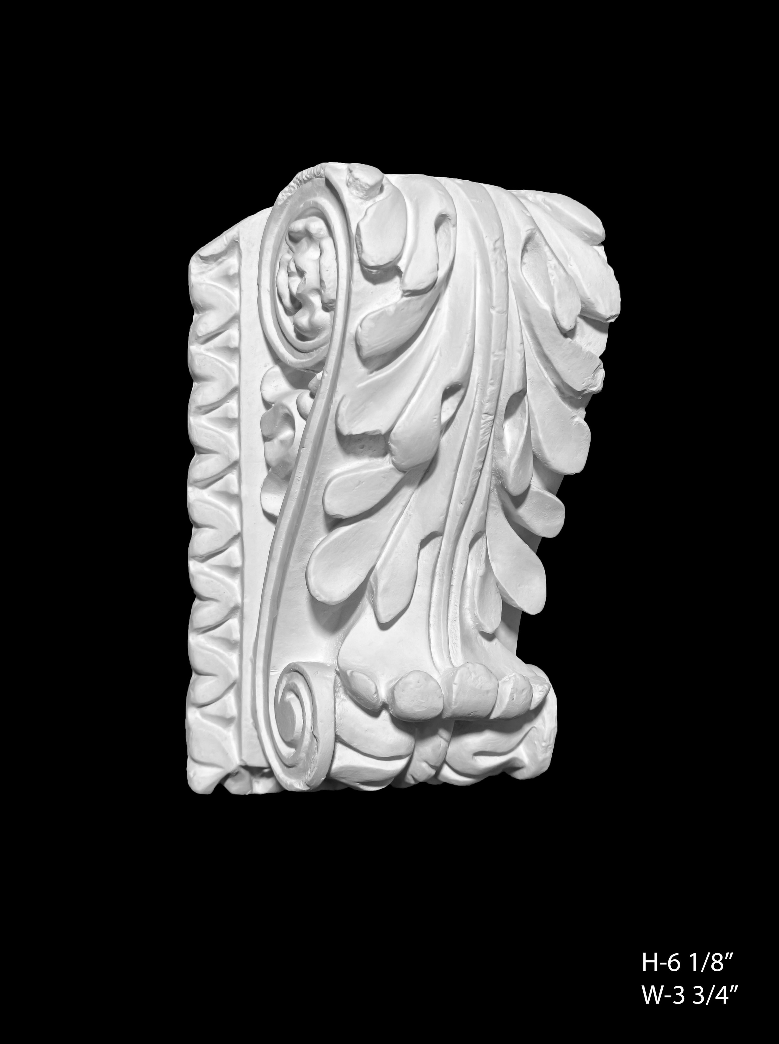 Corbels. Plaster molding