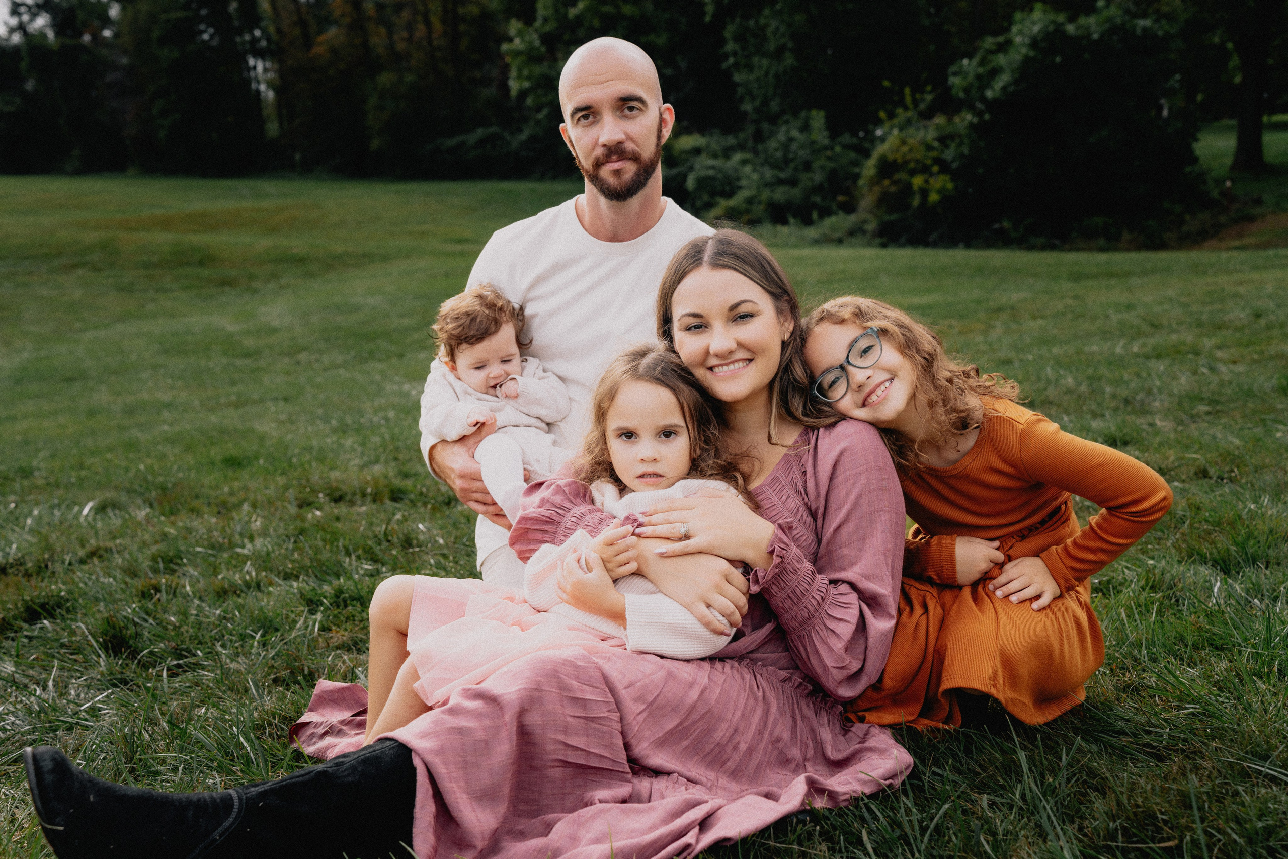 Alina, Vlad and kids outdoor. Wedding and family photographer and videographer PA, NJ, NY, DE, MD