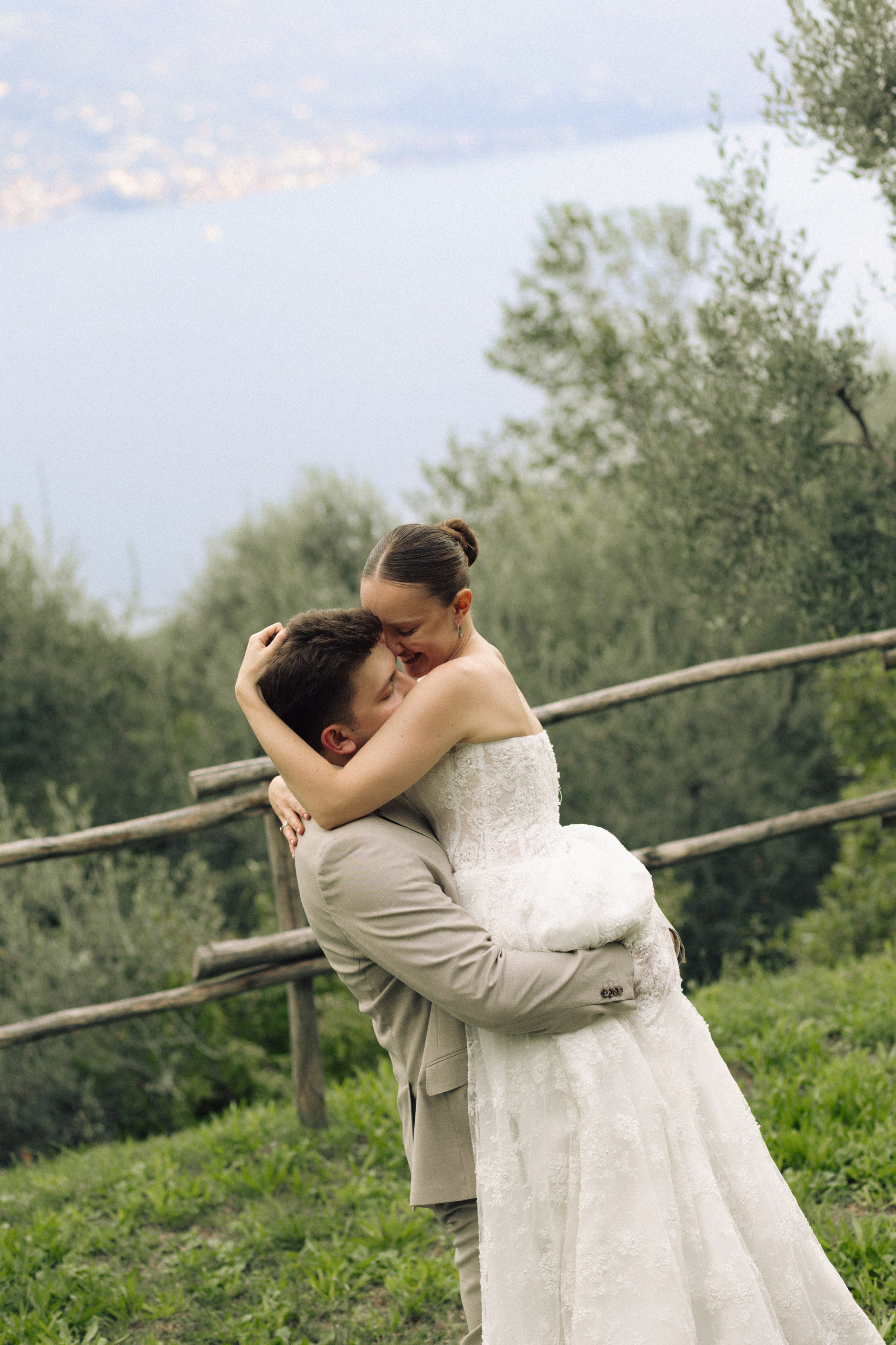 Intimate ceremony in Limone sul Garda Italy