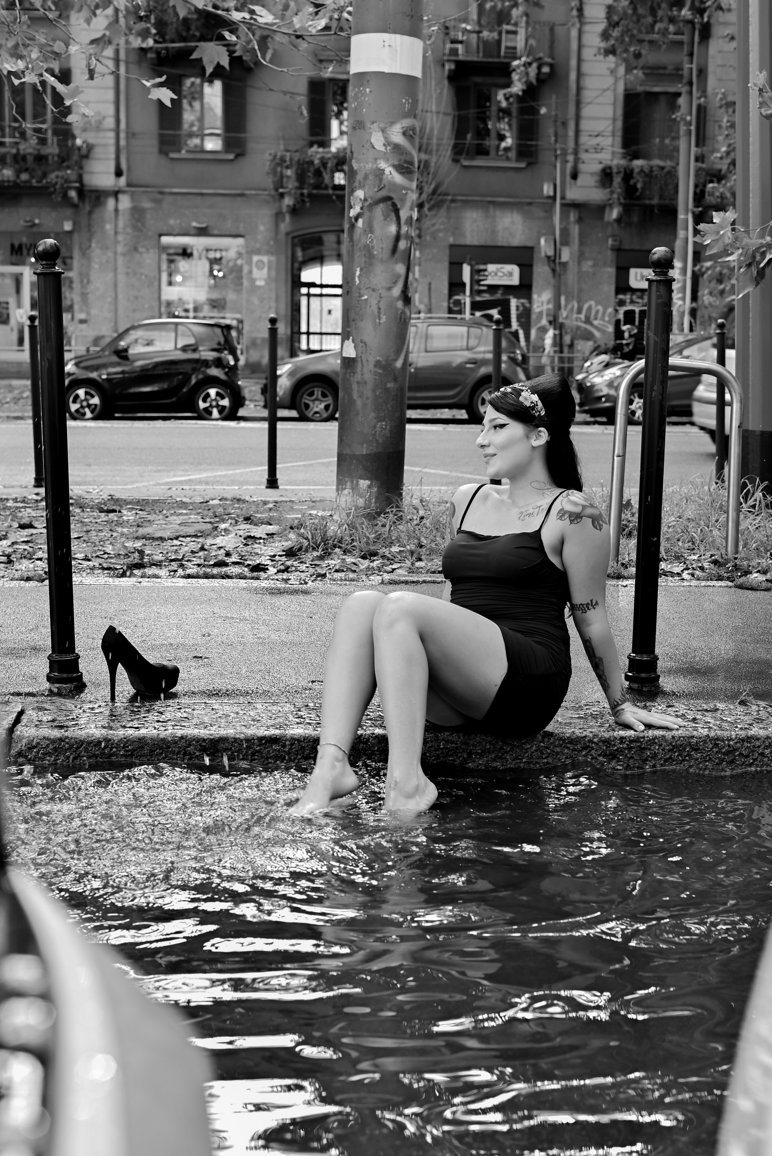 Scatti per far andare l’acqua di traverso all’ex