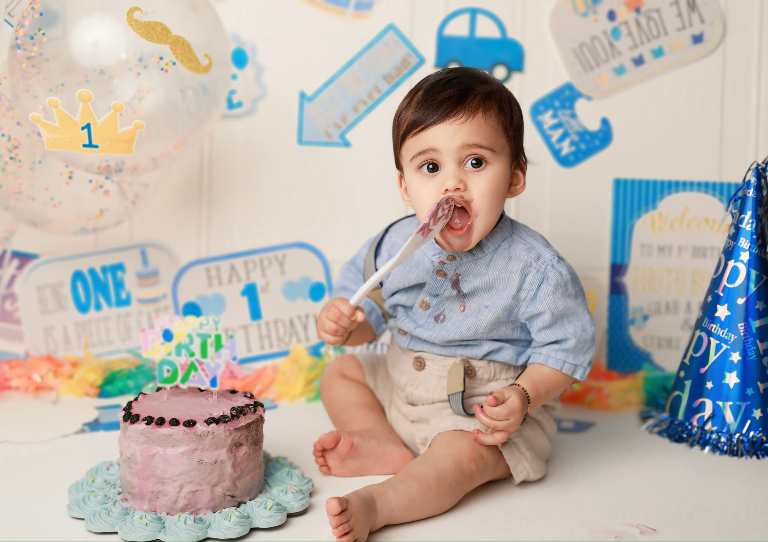 Cakesmash. AP Lens Photography | Newborn, Maternity, Milestone & Family Photographer Little Elm TX