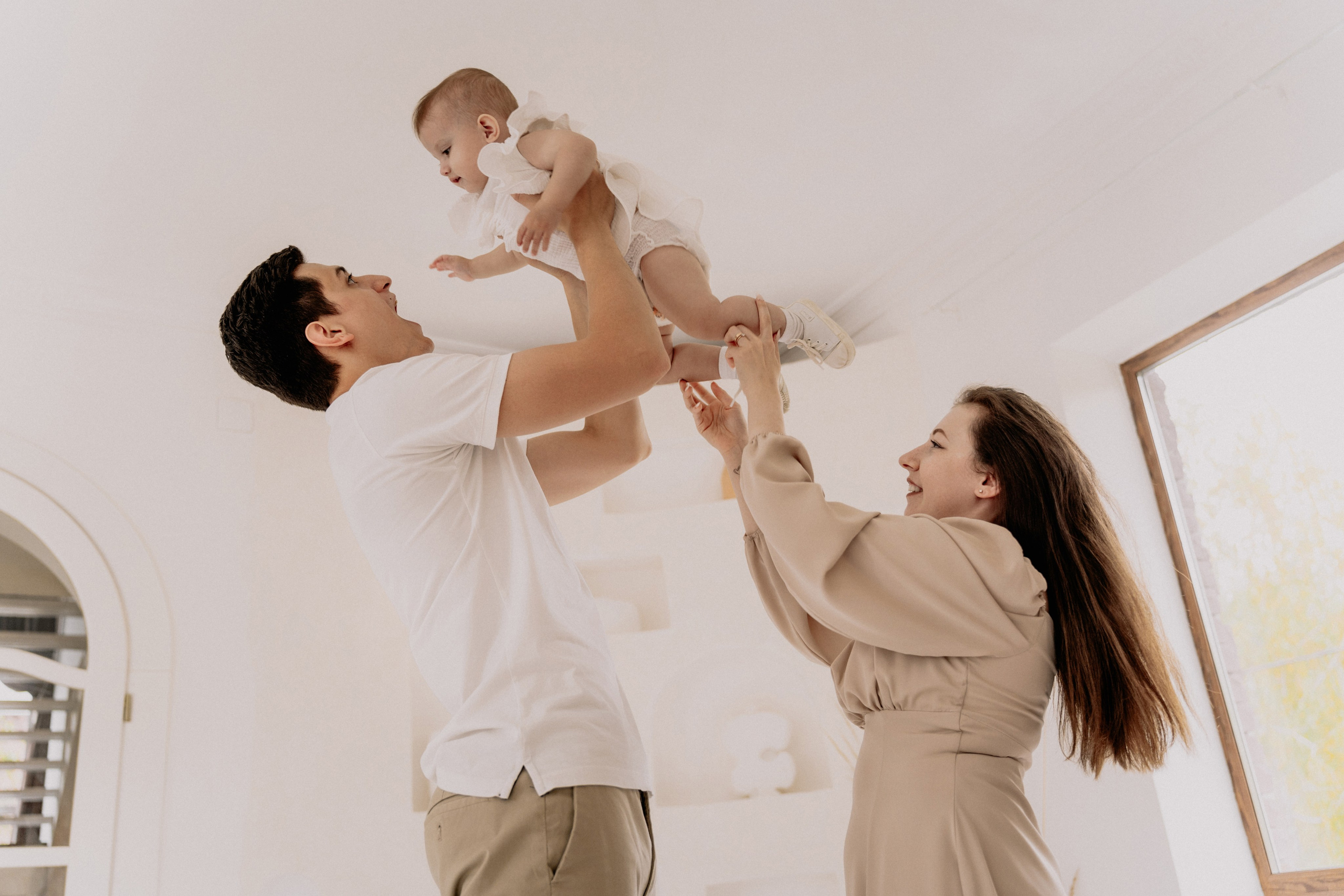 Yura, Irene and Ilona, 1st year at home. Wedding and family photographer and videographer PA, NJ, NY, DE, MD