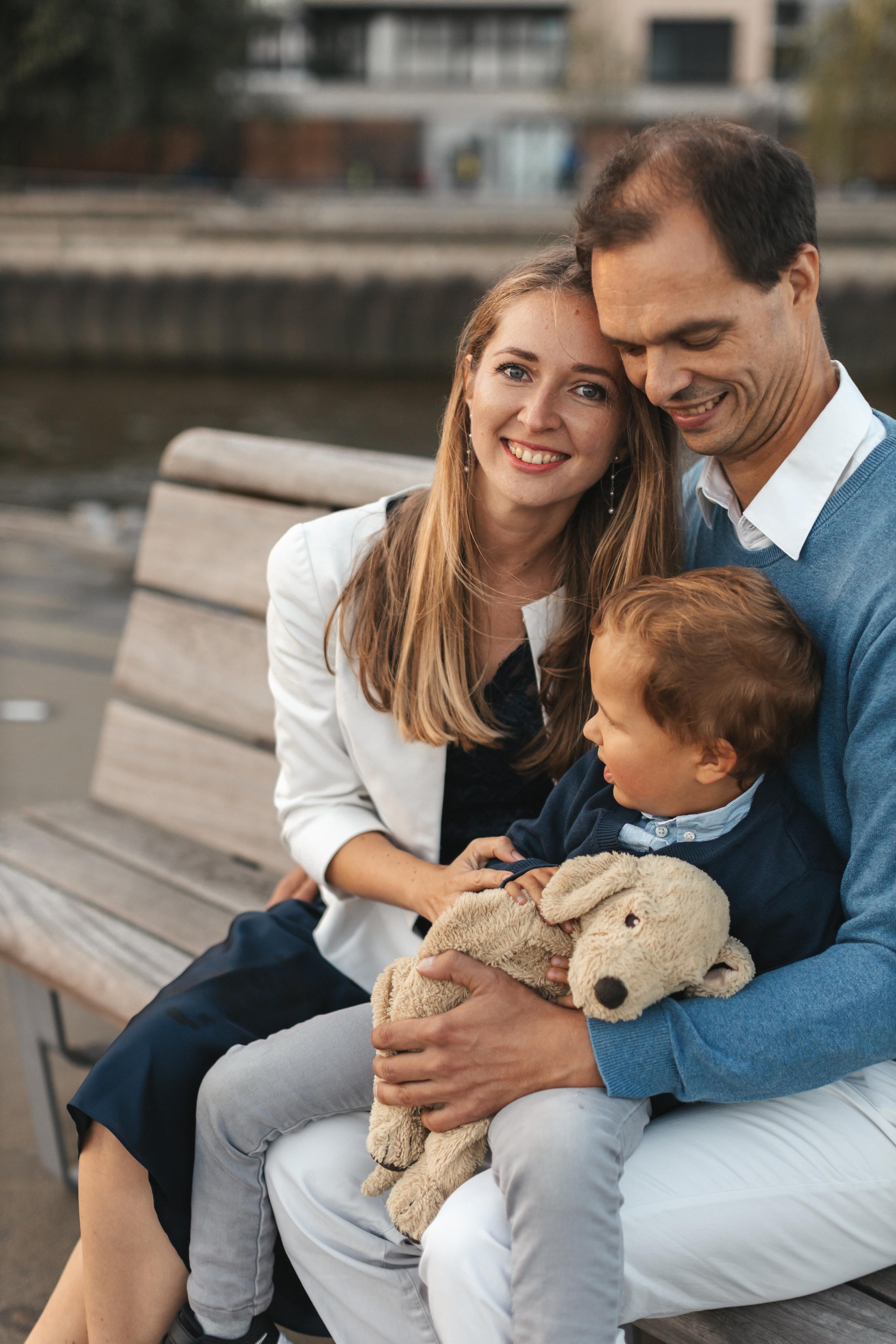 Семейная прогулка в Гамбурге в HafenCity. Фотограф в Германии — Мария Чистякова