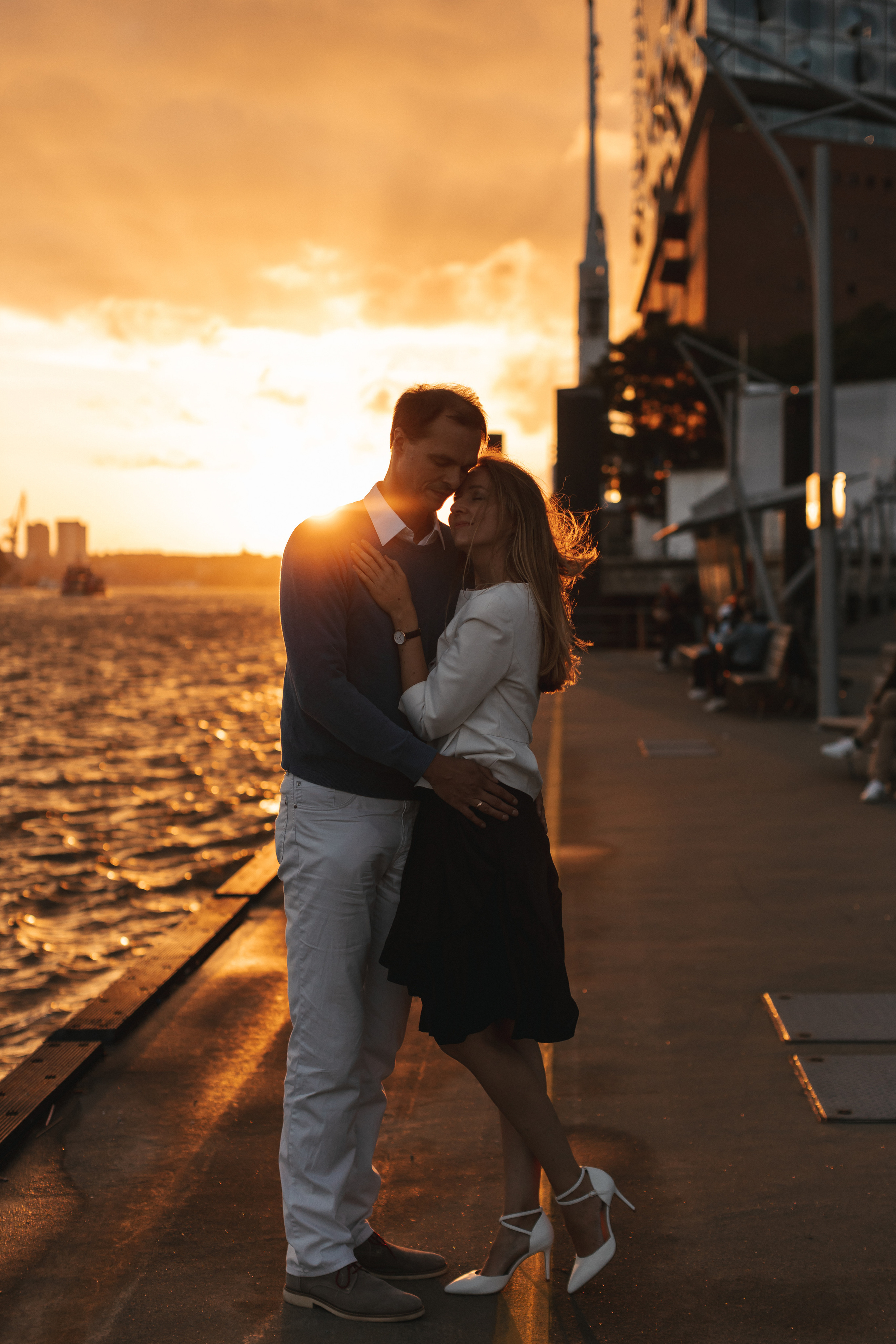 Семейная прогулка в Гамбурге в HafenCity. Фотограф в Германии — Мария Чистякова