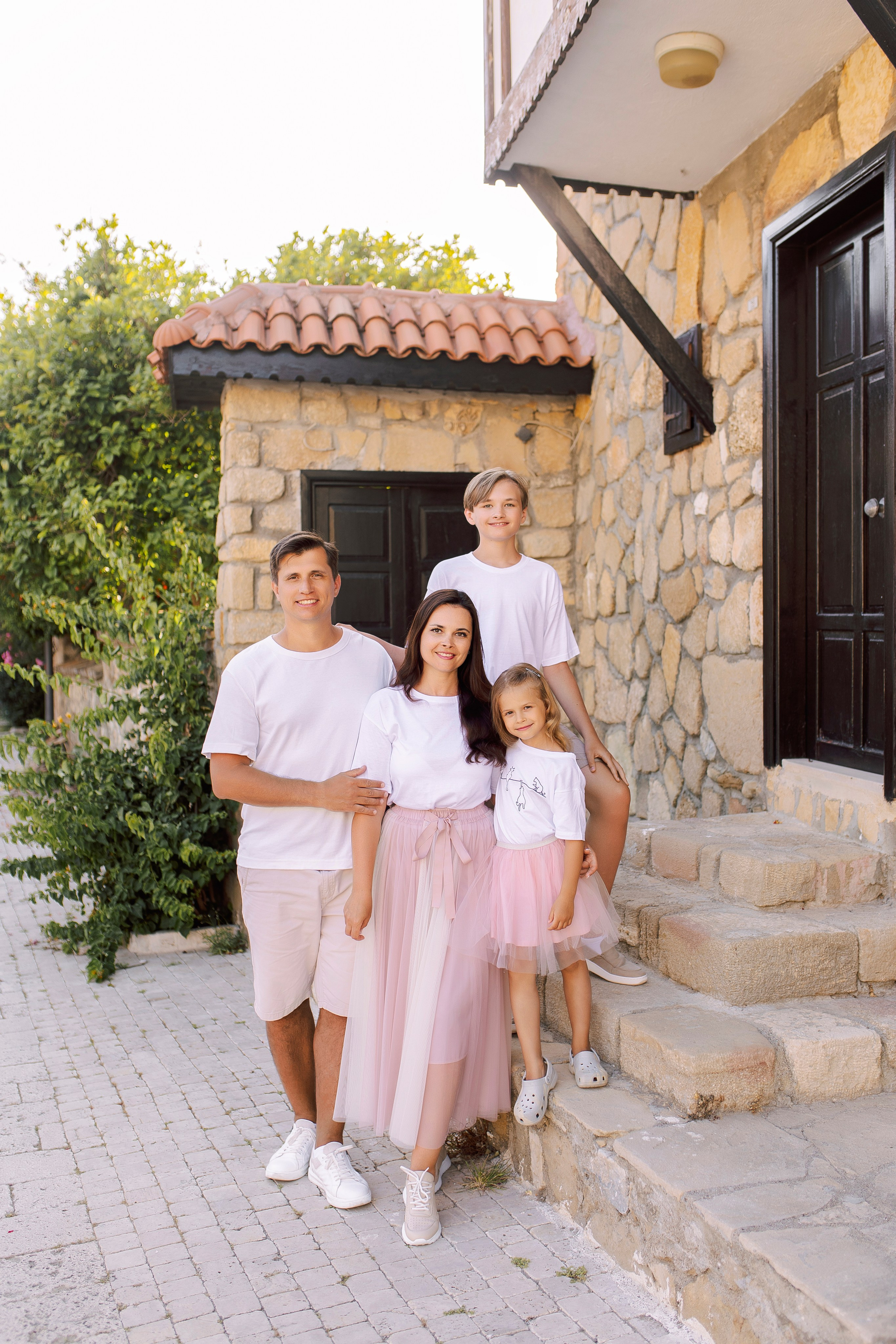 Colorful Family Walk in Side | Lifestyle Photography. Professional Photographer in Alanya, Side, Belek, Antalya. Turkiye