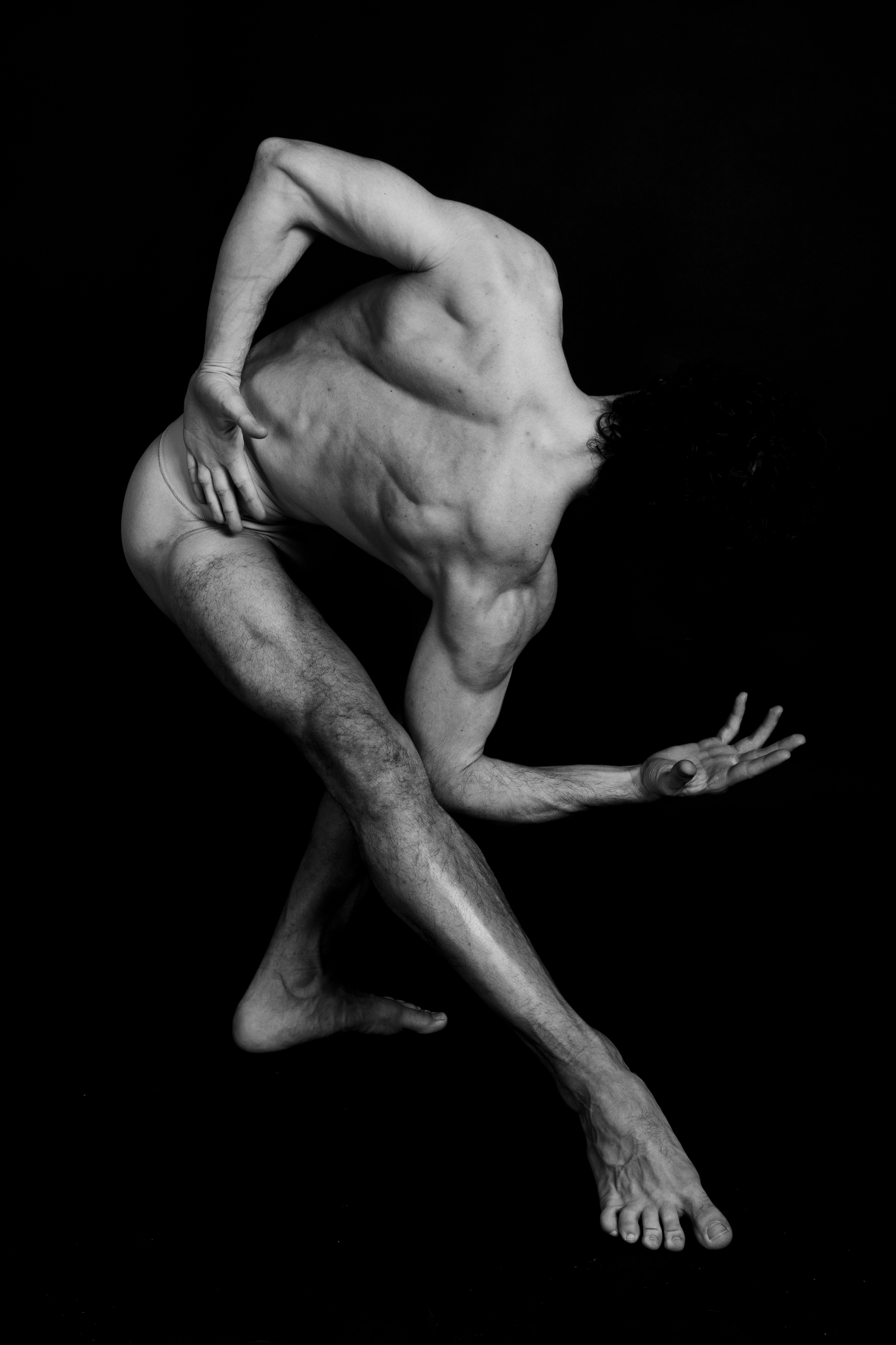 Body in Black II. Ballet and artistic photographer in Prague Francesco Sanvito