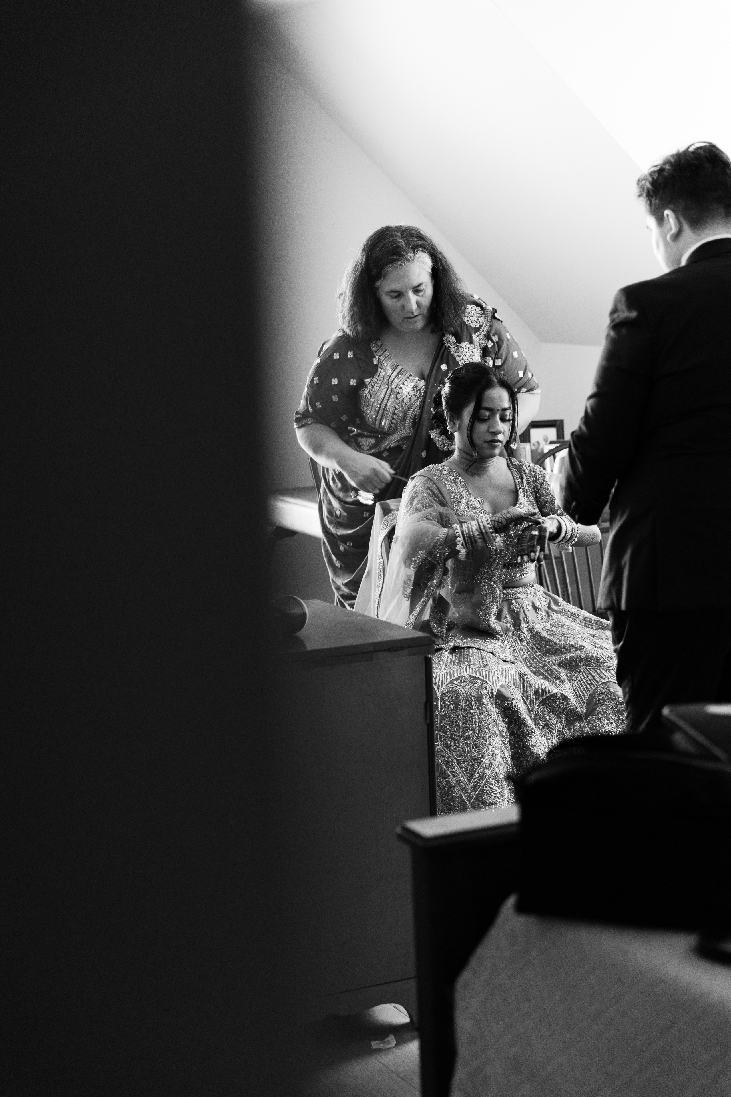 Two-Bride Multicultural Wedding in New Hampshire | Haldi & Nikah