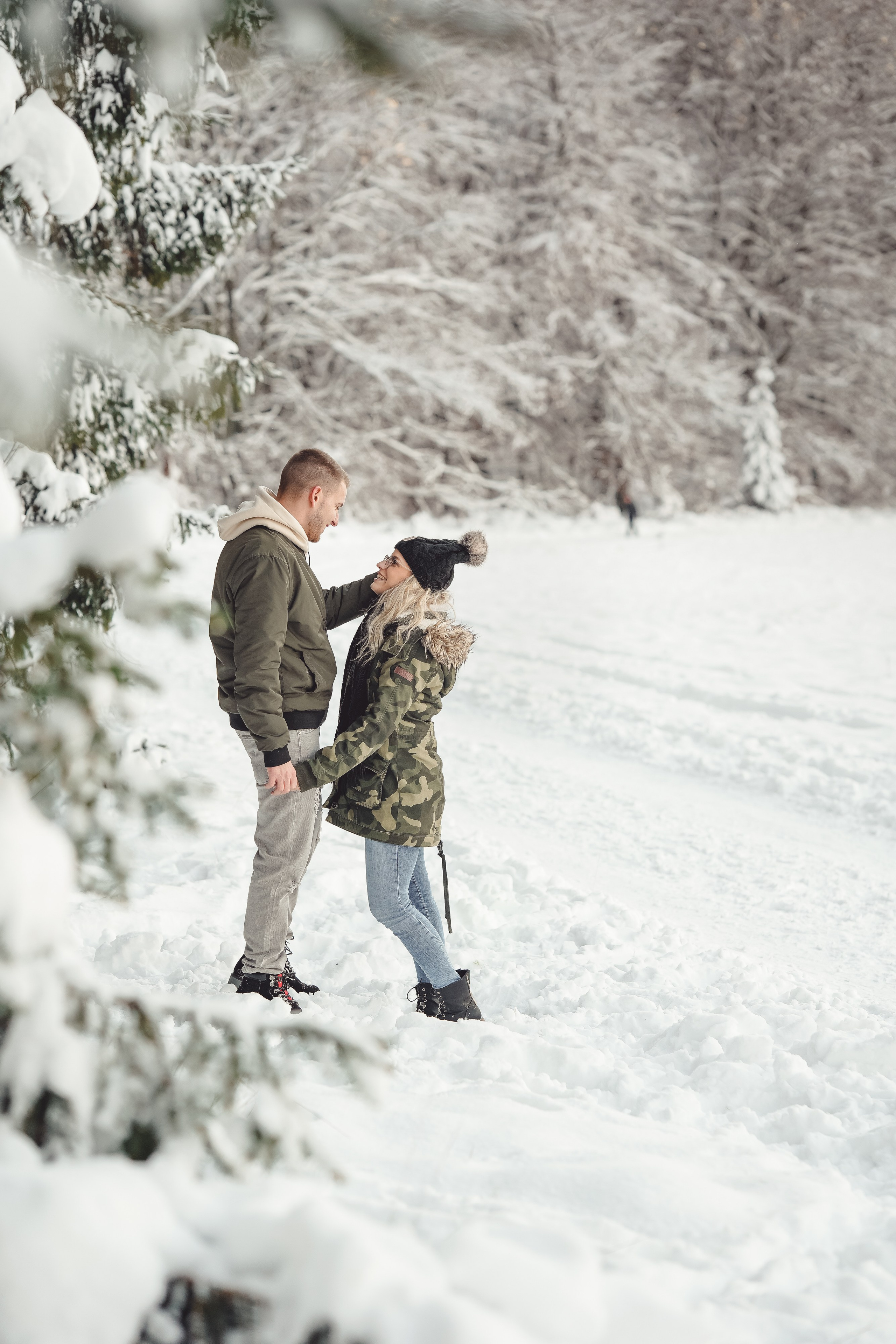 Winter Lovestory. Portraitfotografie in Gründau Elena Ohnstedt