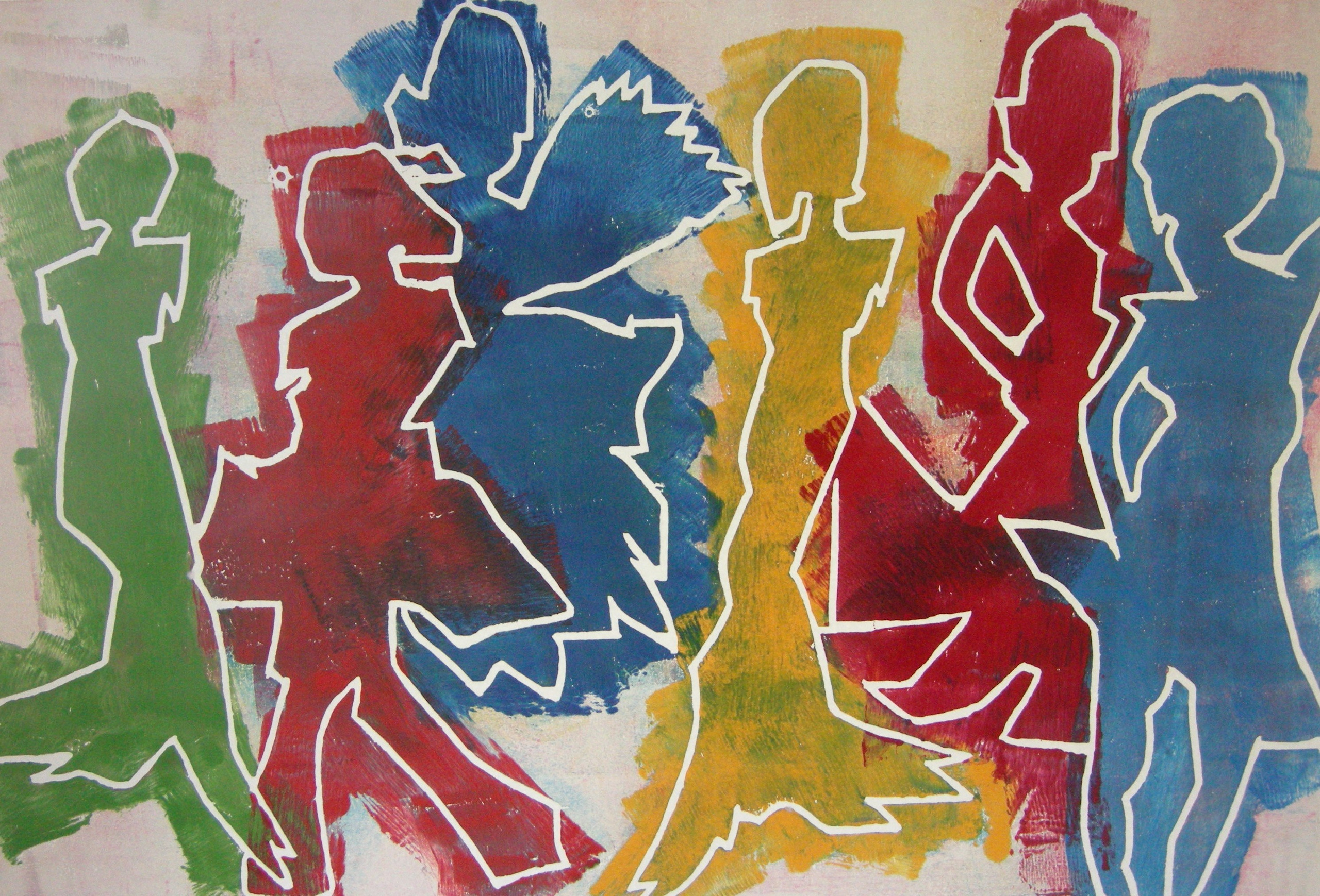 Unter uns 1, 2020 - 40x60 auf Papier 60x80