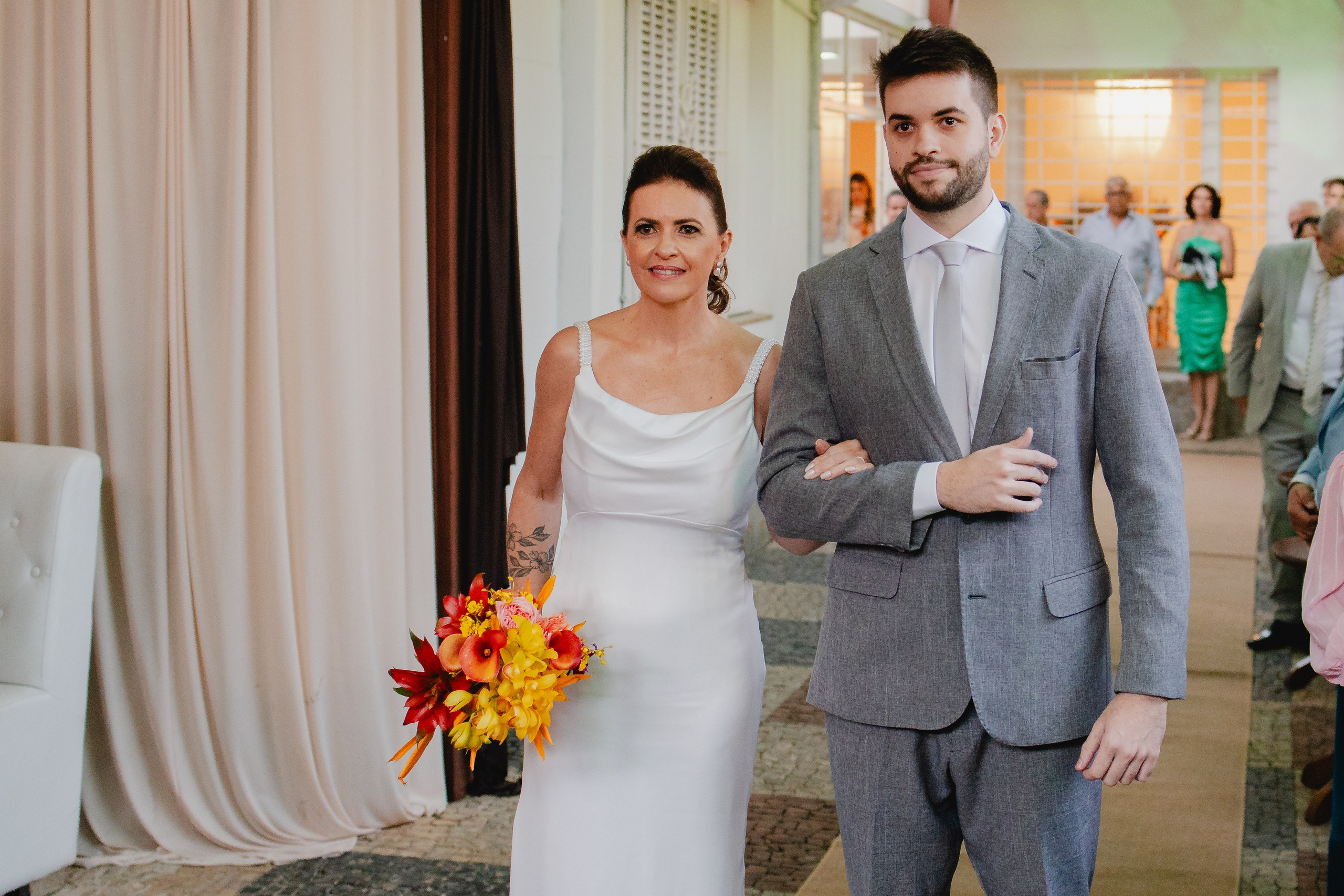 Renovação de votos de um casal que aproveitou até ao último minuto