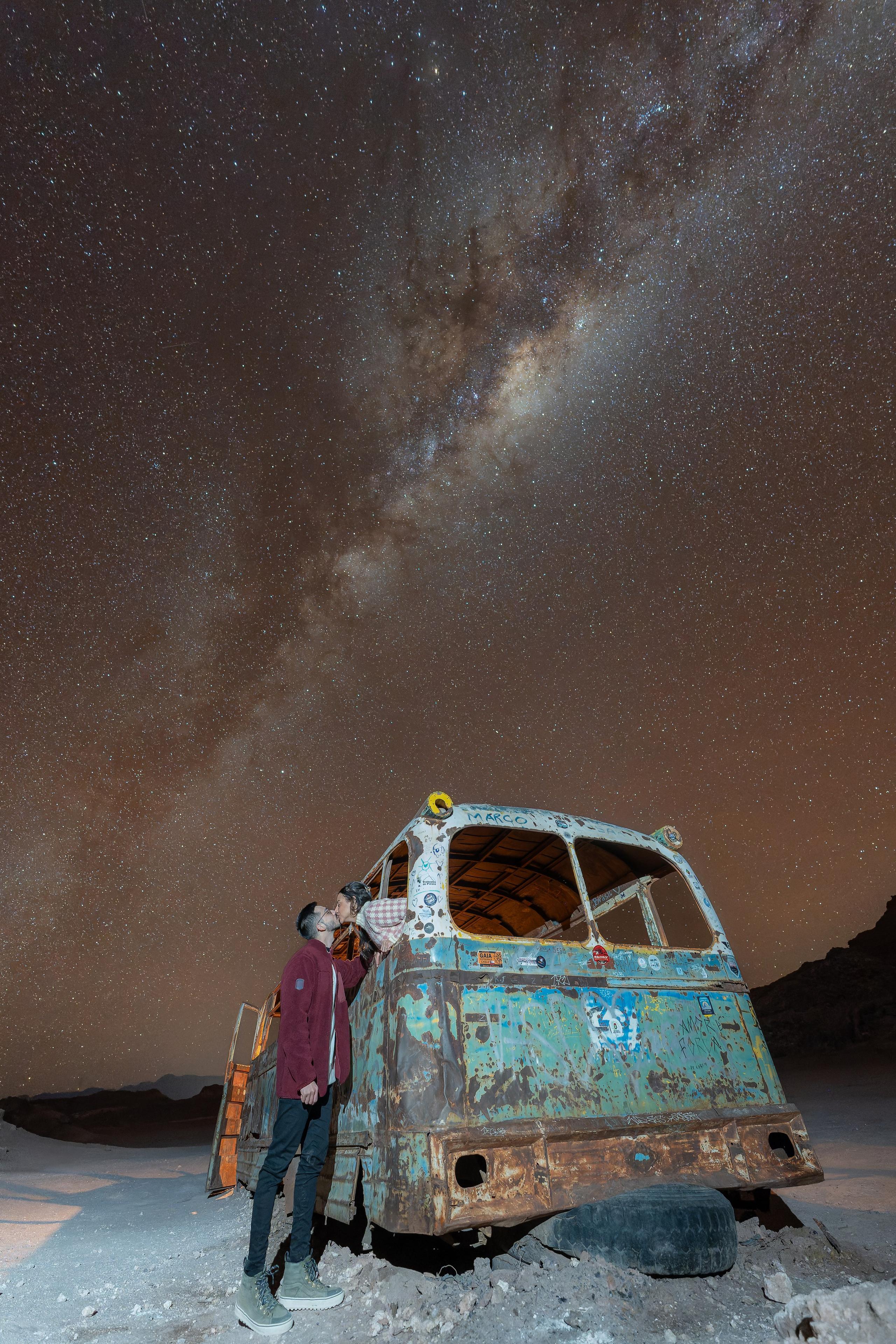 Fotógrafo no Atacama