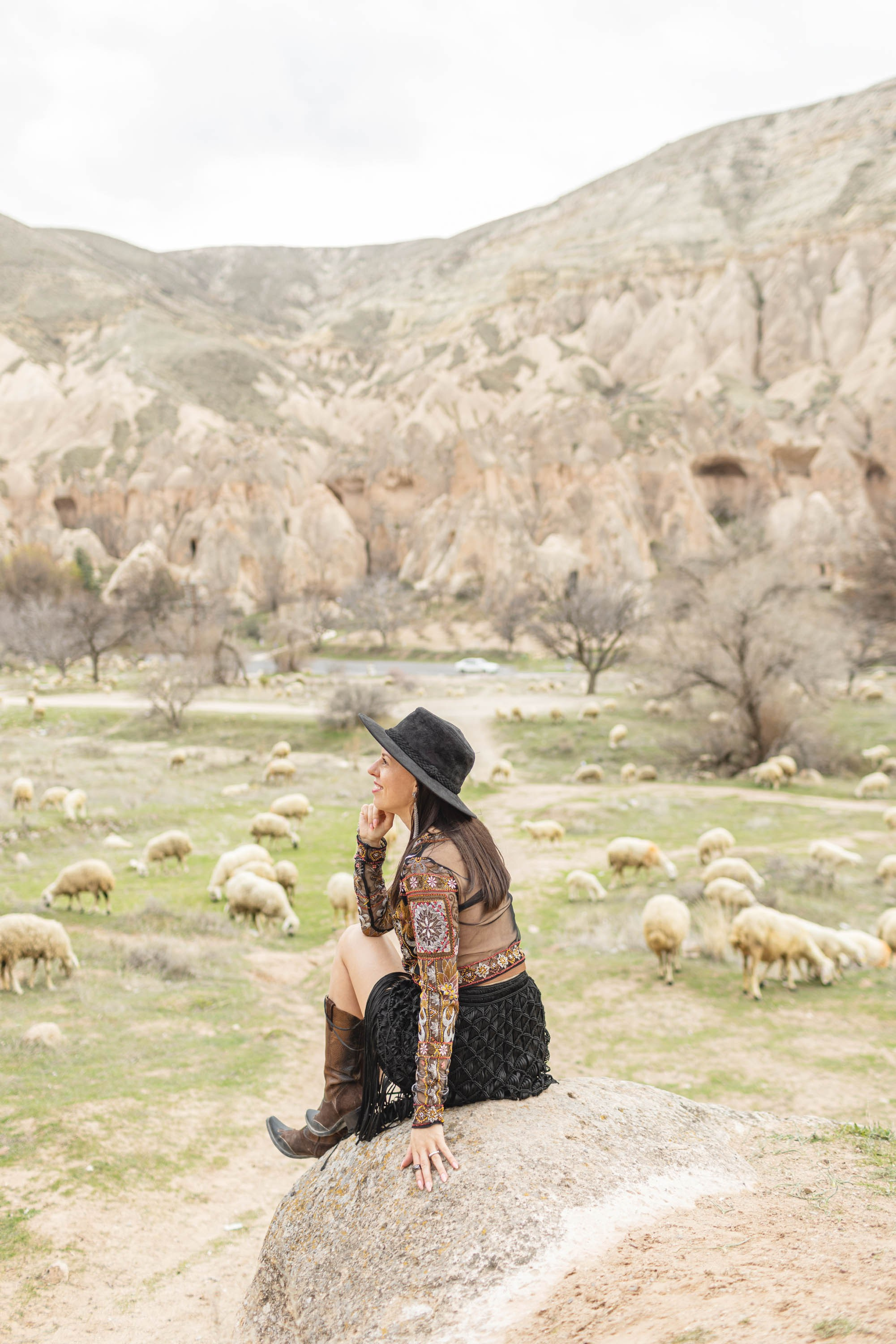 Stylish Photoshoot in the Charming Streets and Valleys of Cappadocia. Julia Ganch I Fashion Wedding Photography I Cappadocia Turkey